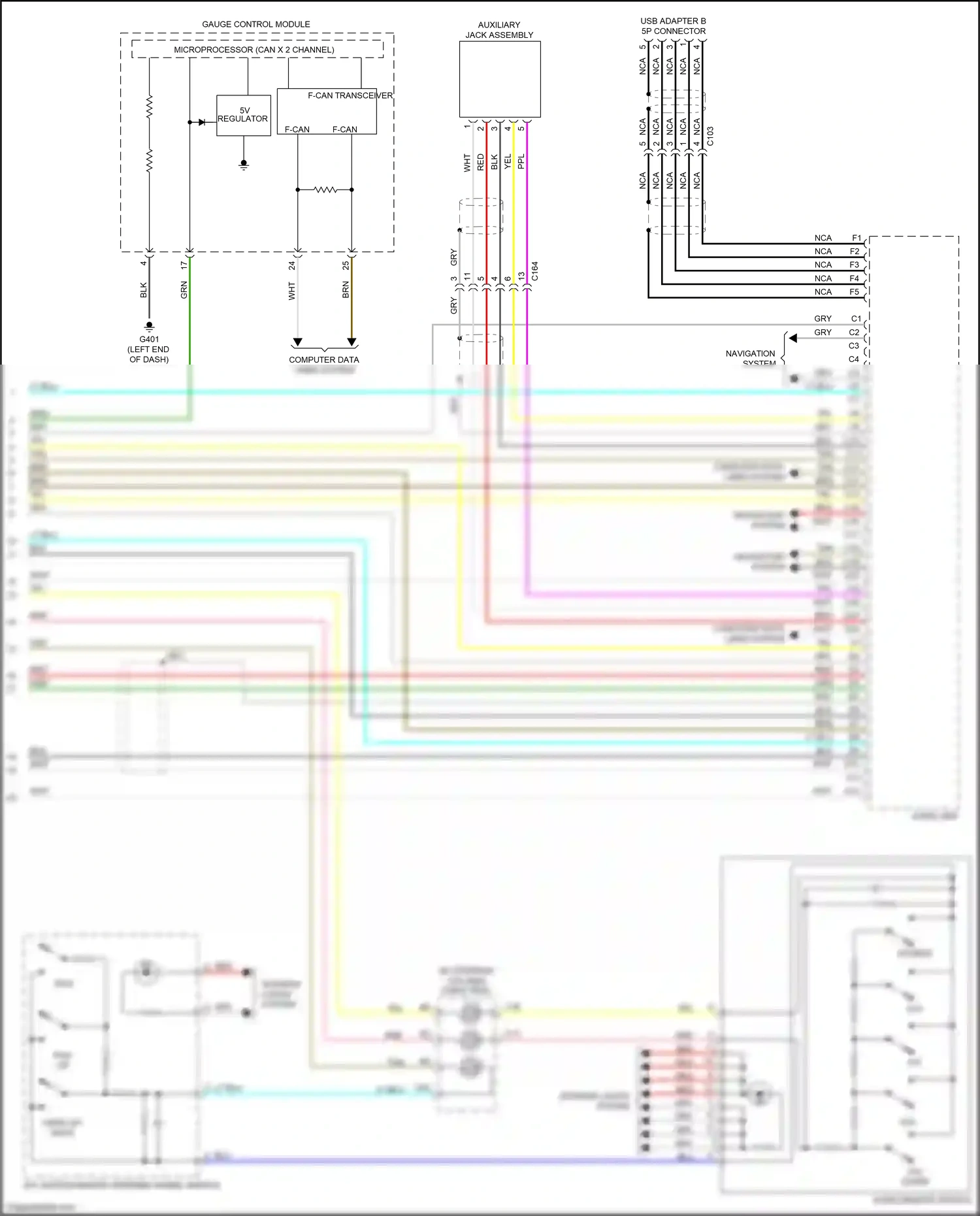 Wiring diagram yel for Honda Pilot III (2015-2018) (107 of 128)
