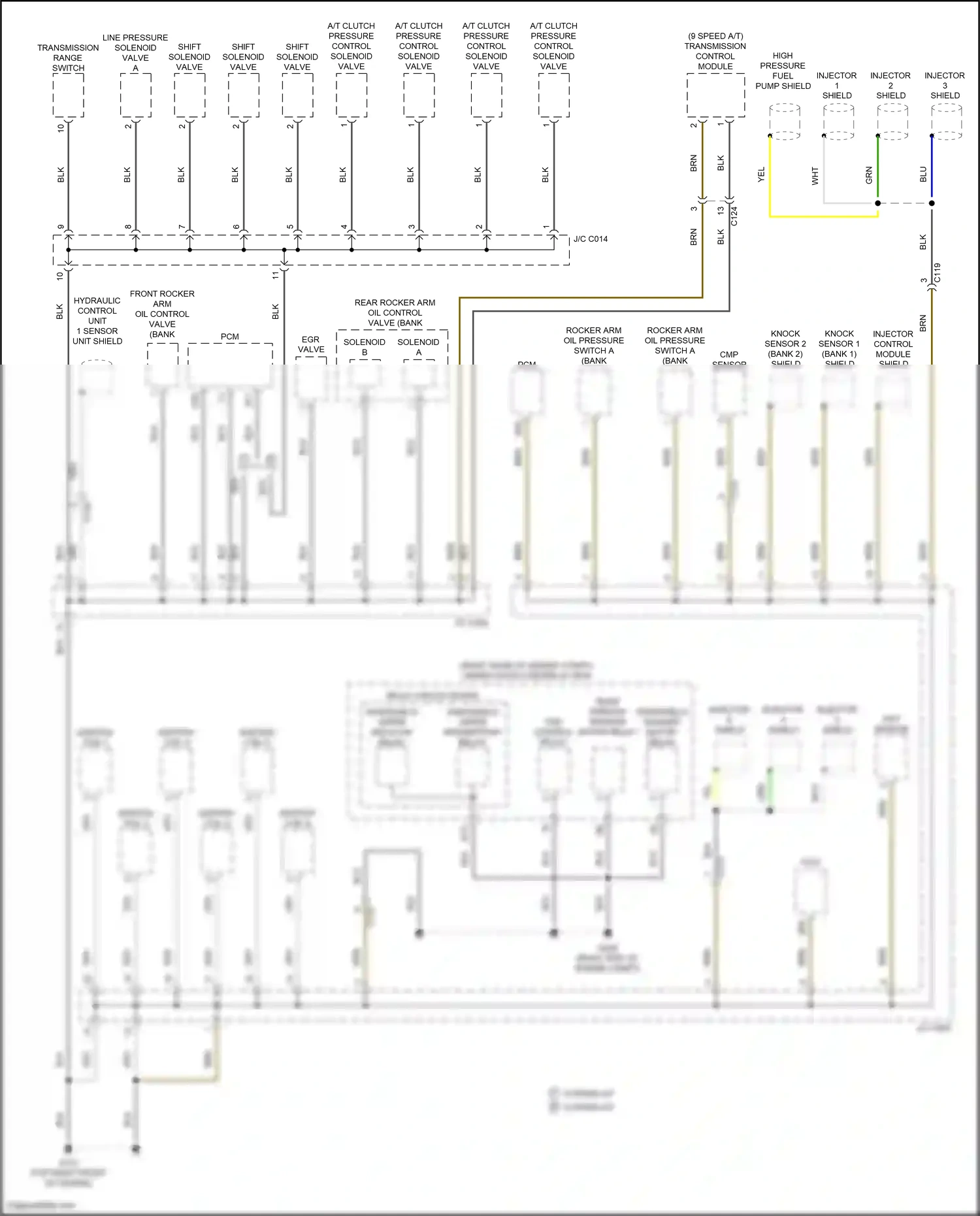 Wiring diagram yel for Honda Pilot III (2015-2018) (71 of 128)