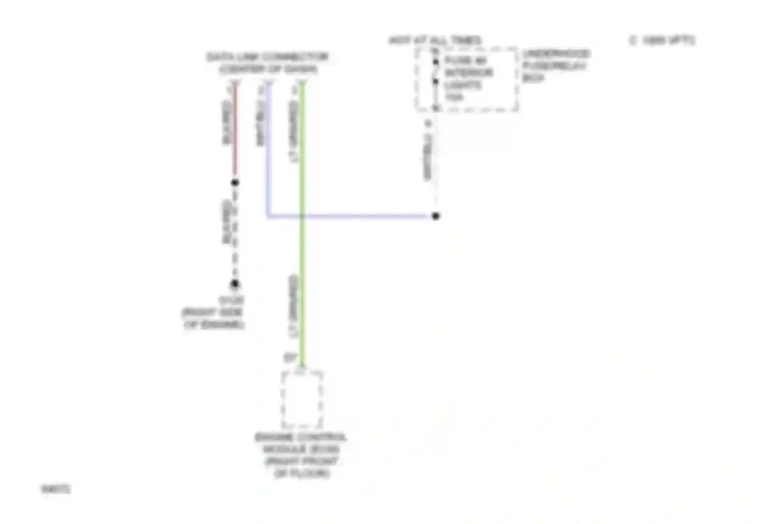 Prelude Honda IV (1992-1996): Data link connector circuit