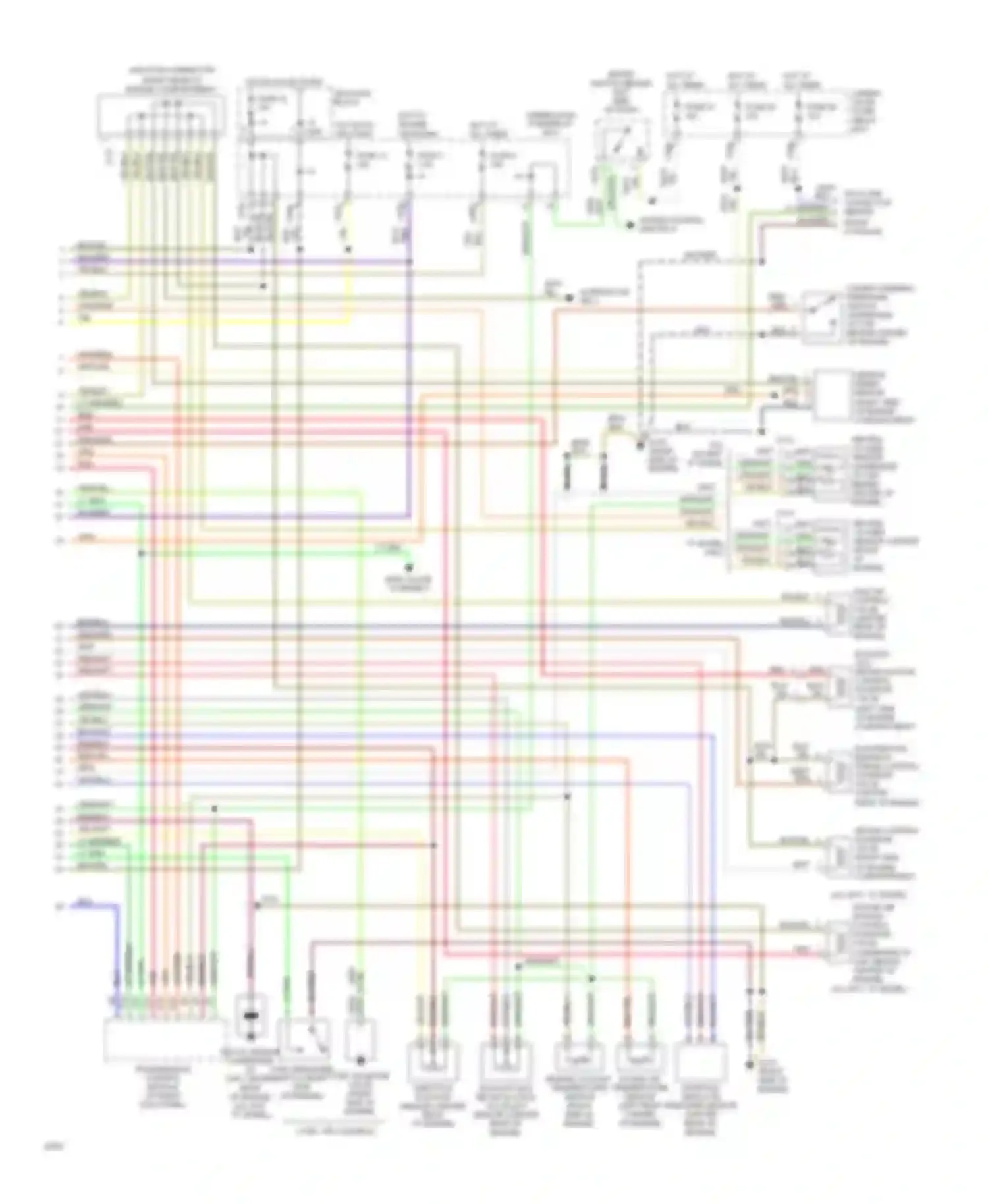 Prelude Honda IV (1992-1996): Wiring diagram engine performance 2.2ls (2 of 2)