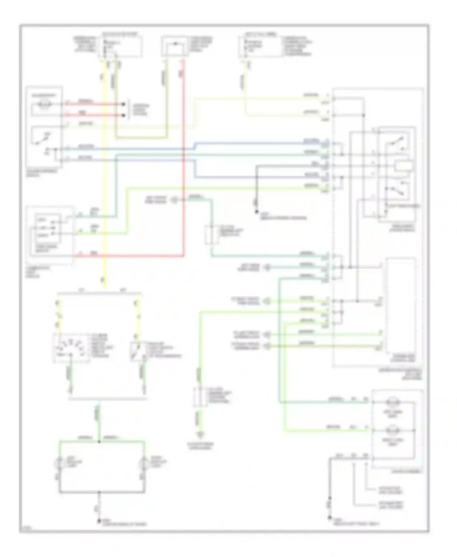 Prelude Honda IV (1992-1996): Exterior light circuit (2 of 2)