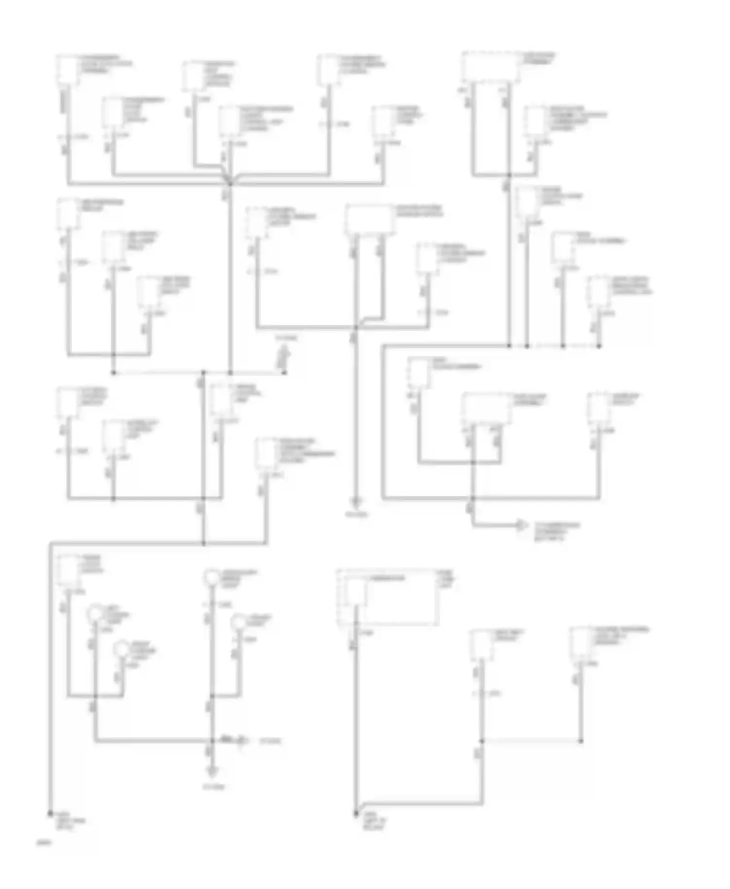 Prelude Honda IV (1992-1996): Ground distribution circuit (2 of 4)