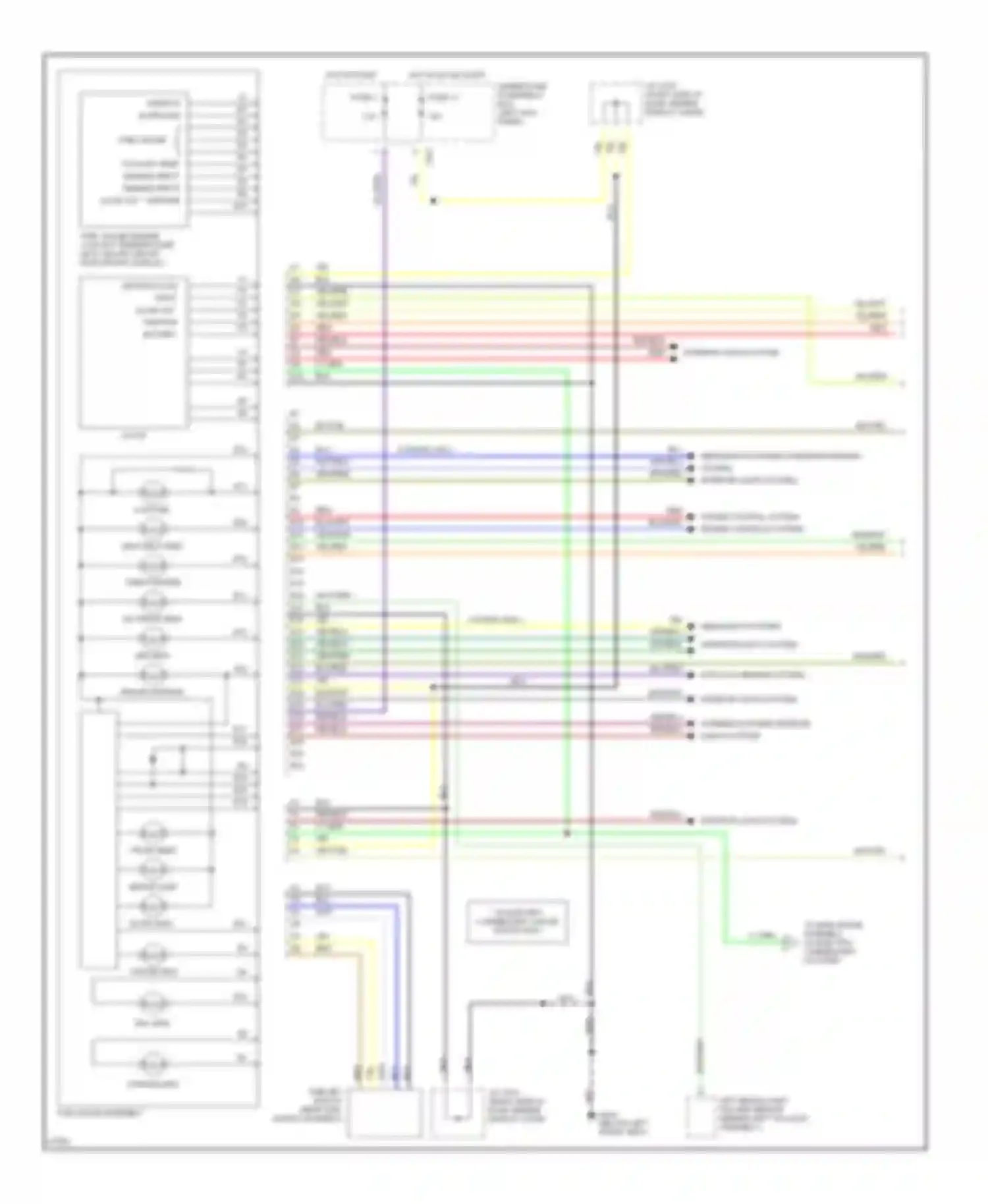 Prelude Honda IV (1992-1996): Sub gauge assembly circuit (1 of 2)
