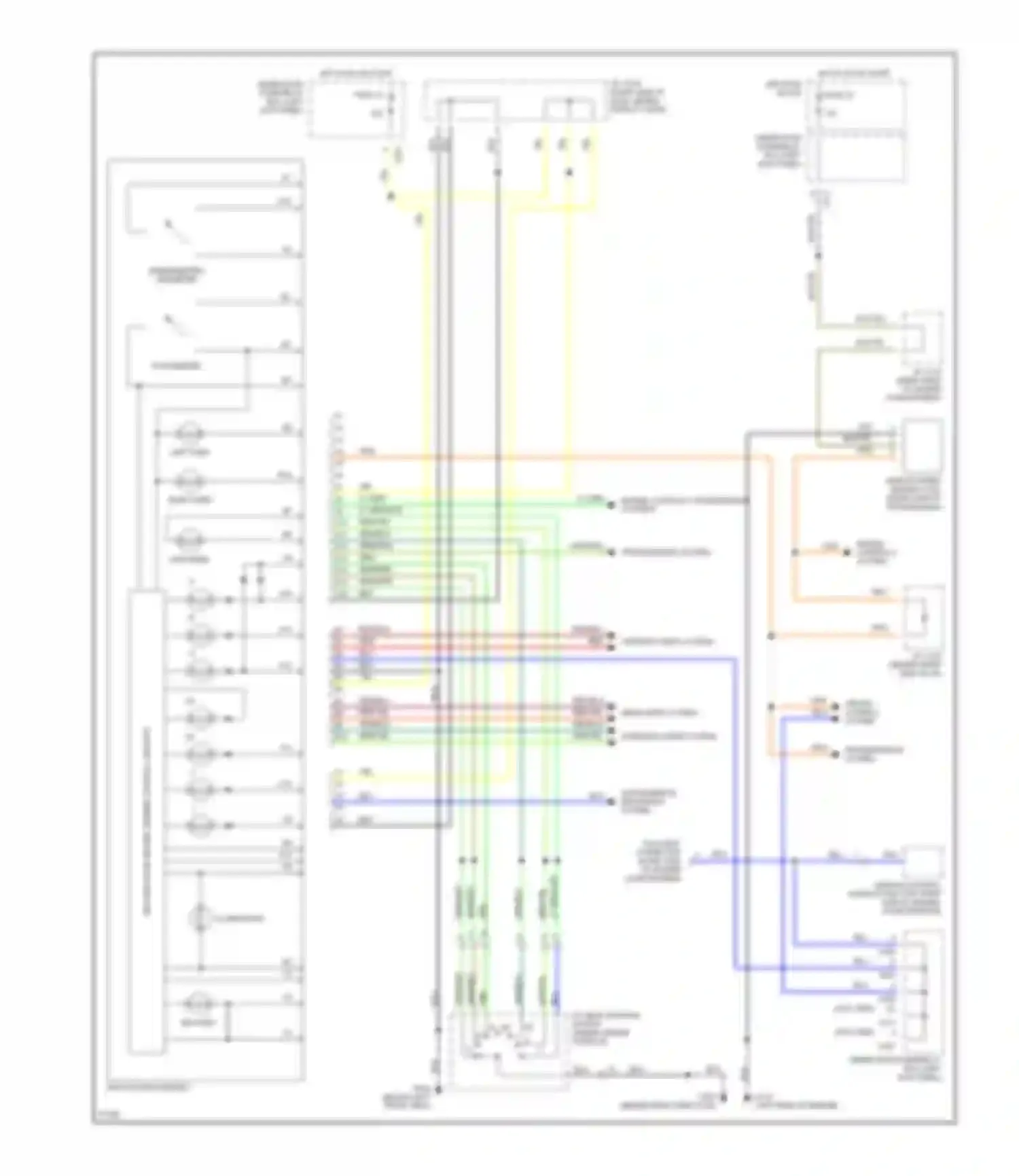 Prelude Honda IV (1992-1996): Sub gauge assembly circuit, without electro-luminescent gauges