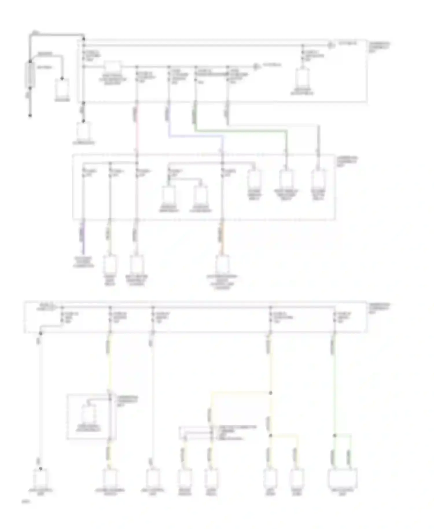 Prelude Honda IV (1992-1996): Power distribution circuit (1 of 5)