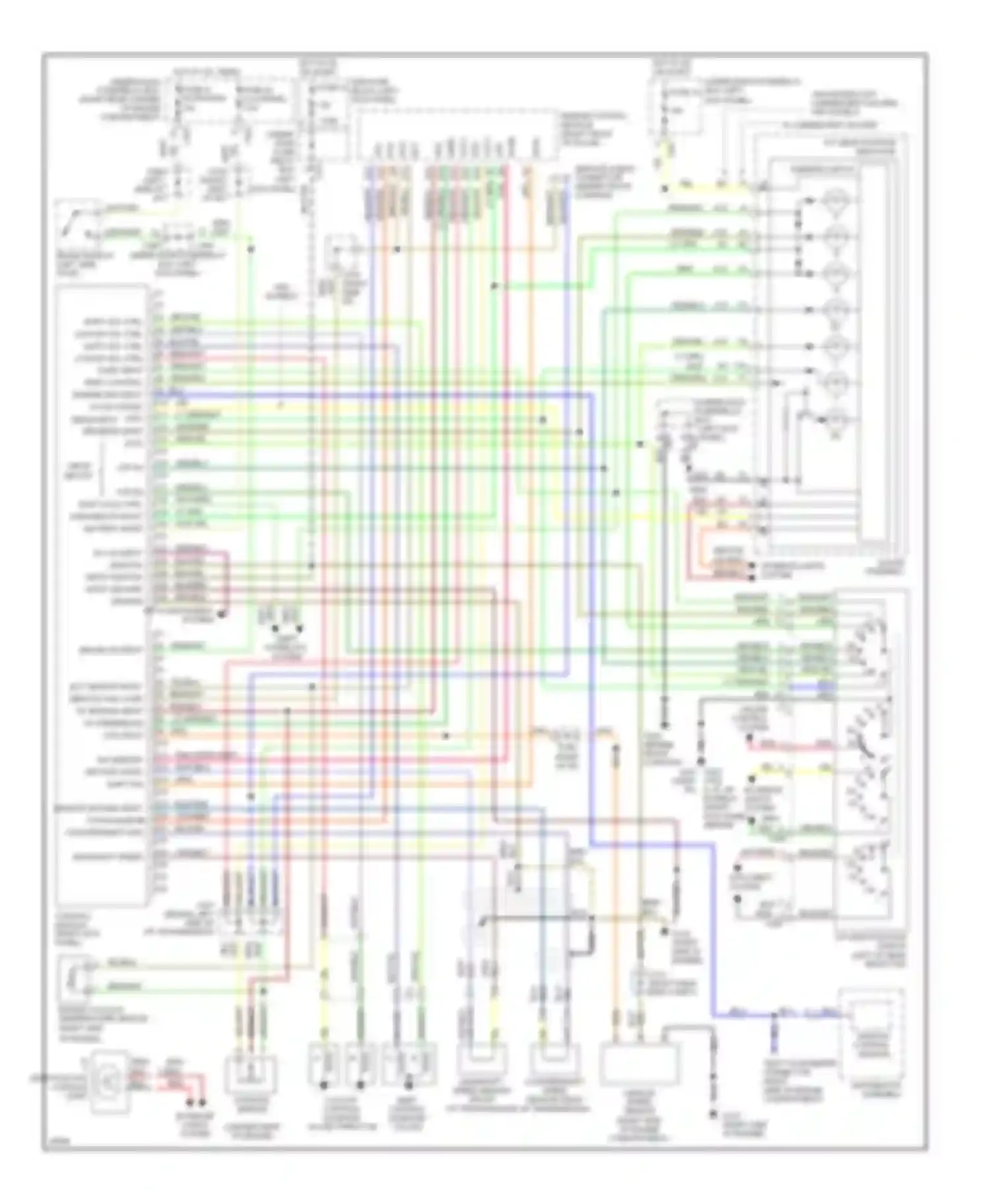 Wiring diagram air conditioning system for Honda Prelude IV (1992-1996) (1 of 1)