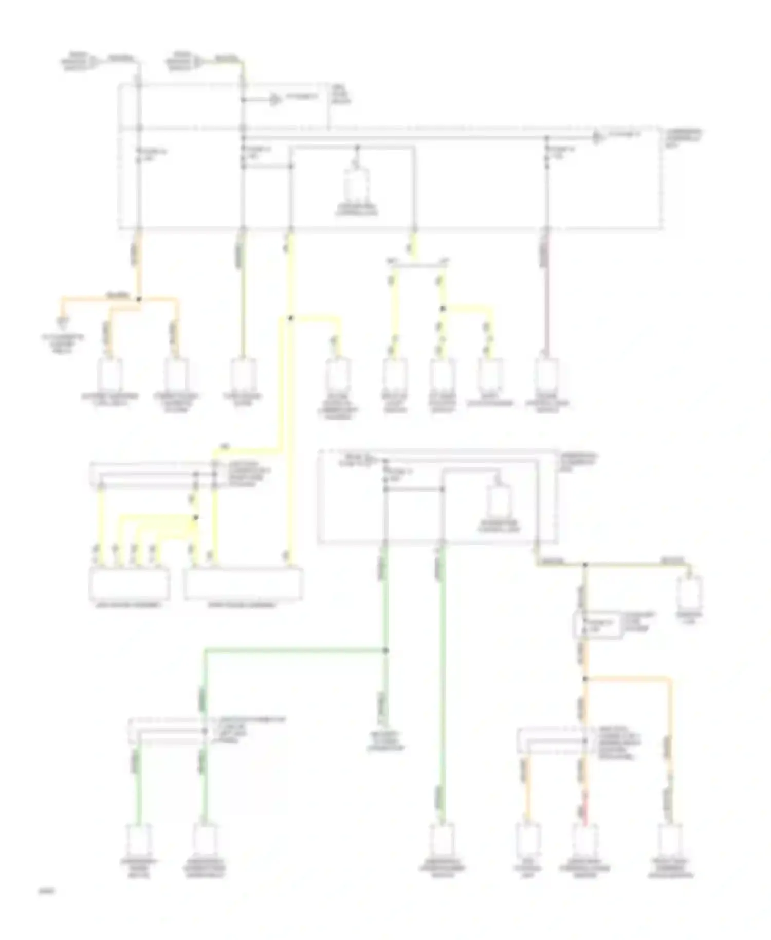 Wiring diagram front main steering angle sensor for Honda Prelude IV (1992-1996)