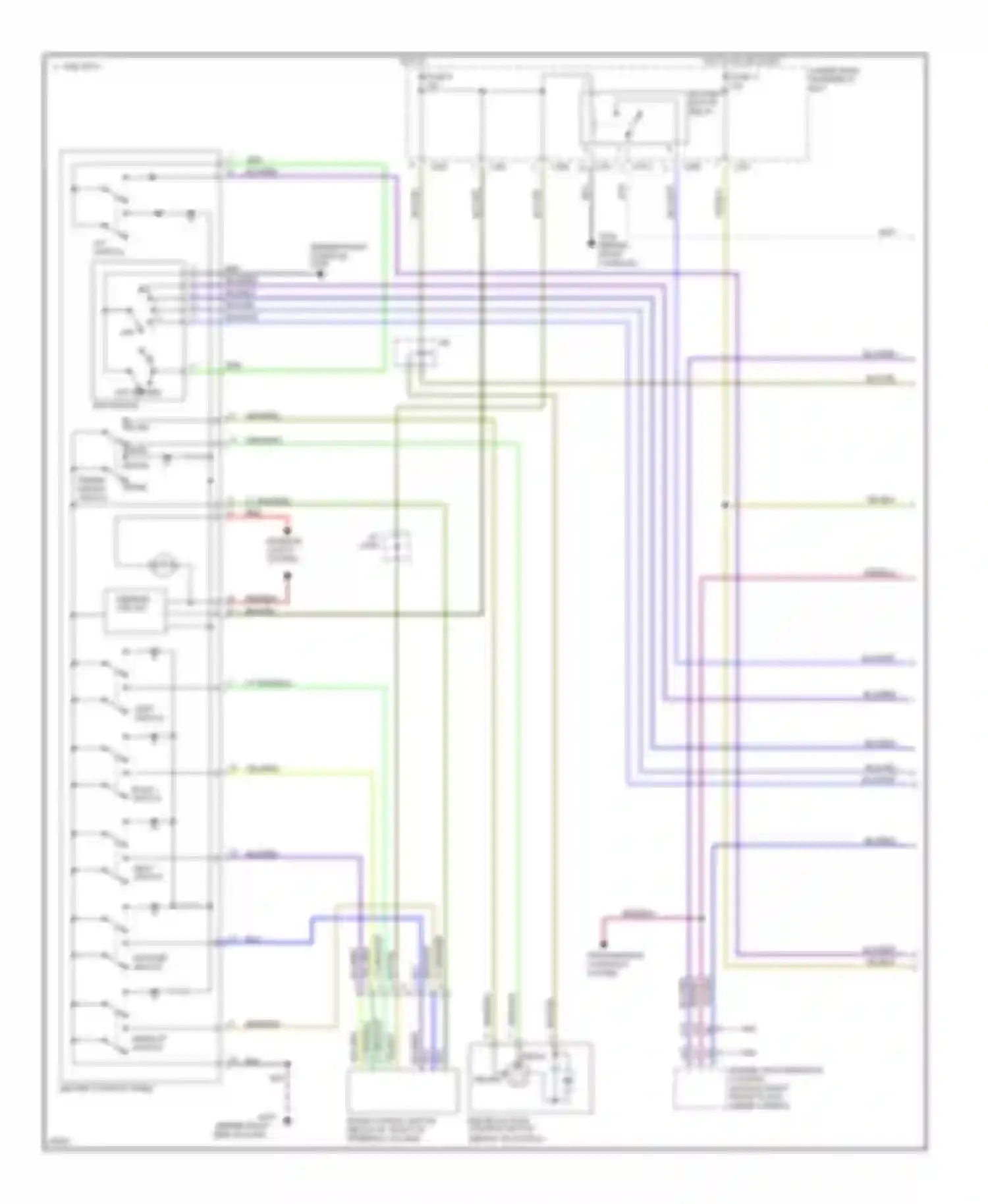 Wiring diagram under-dash fuse/relay box for Honda Prelude IV (1992-1996)