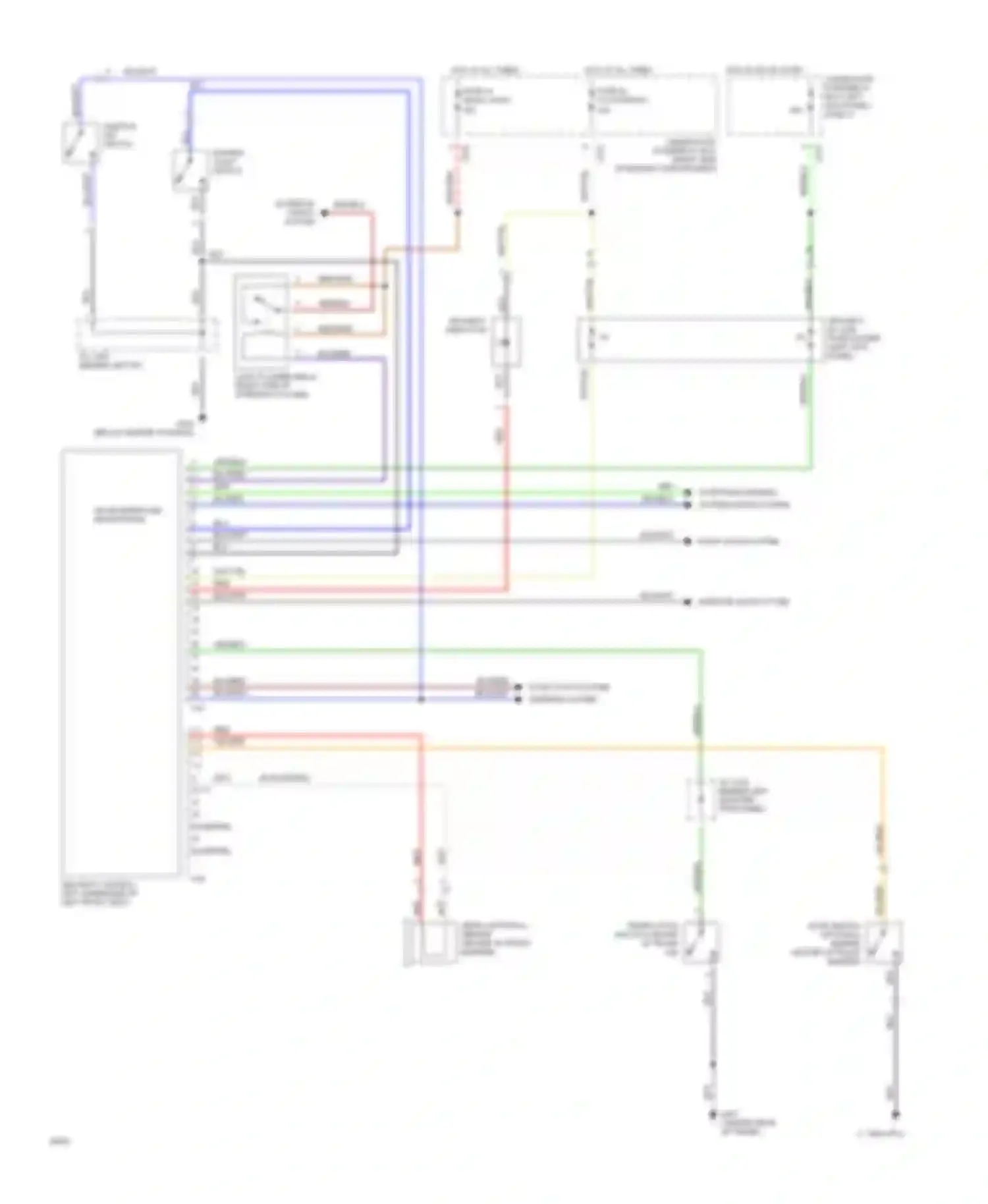 Wiring diagram ignition key switch for Honda Prelude IV (1992-1996) (1 of 4)