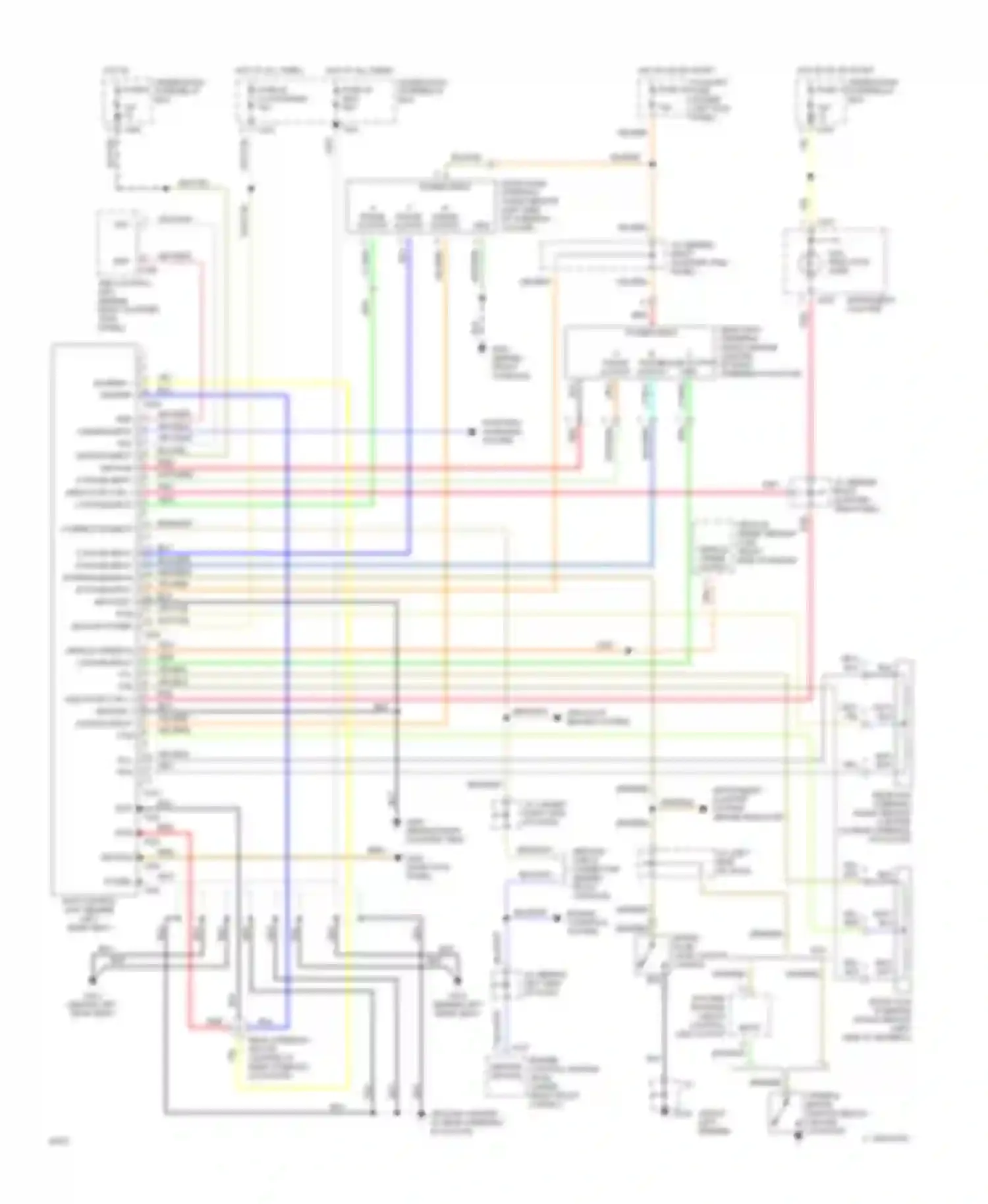 Wiring diagram indicator lamp for Honda Prelude IV (1992-1996) (1 of 1)