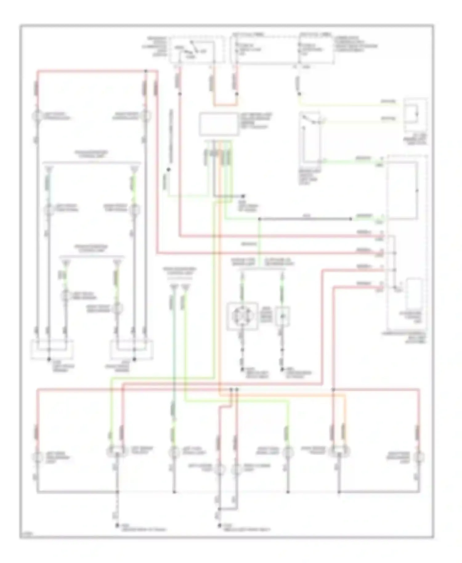 Wiring diagram left front turn signal for Honda Prelude IV (1992-1996) (1 of 2)
