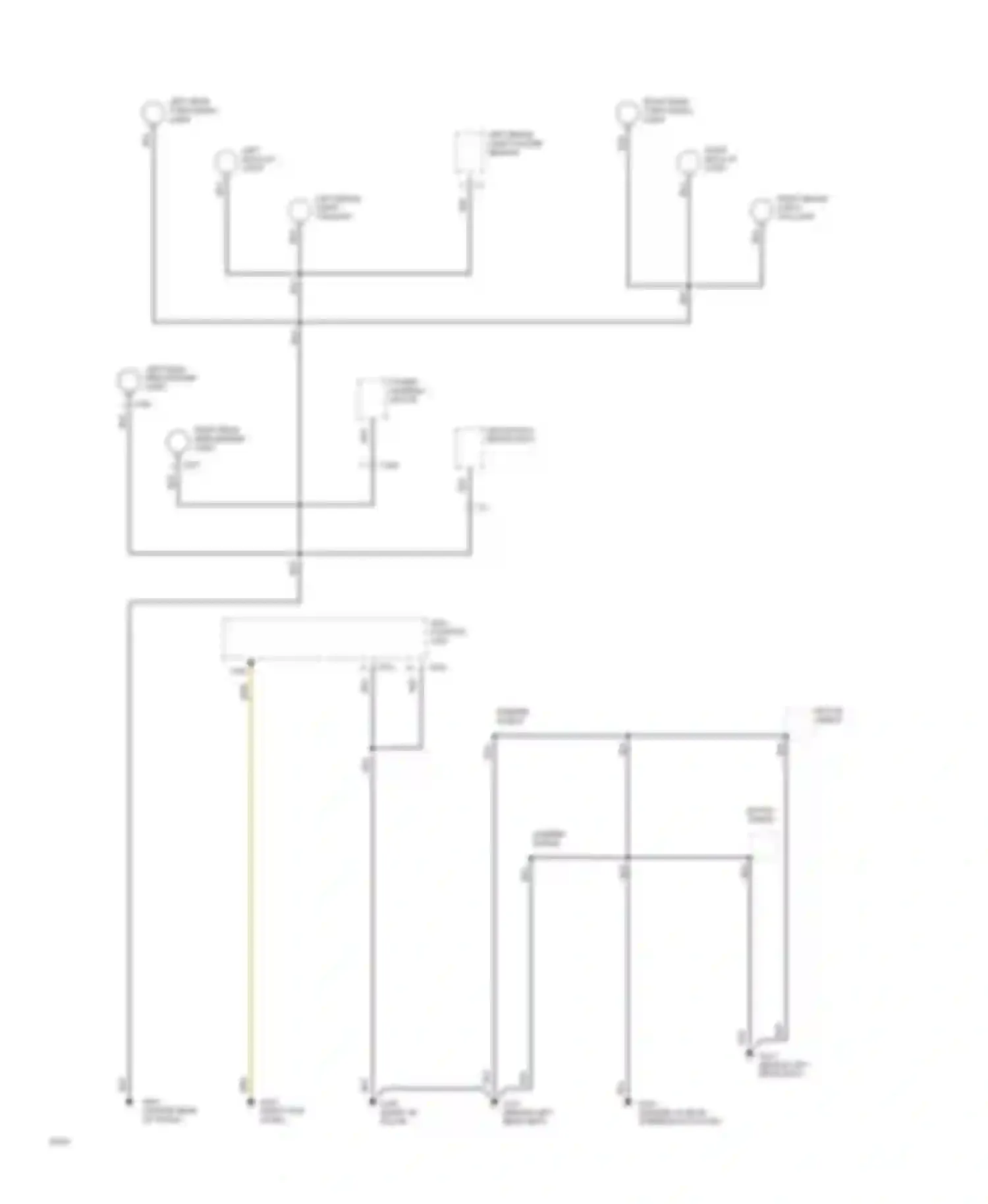 Wiring diagram left brake light/ taillight for Honda Prelude IV (1992-1996)