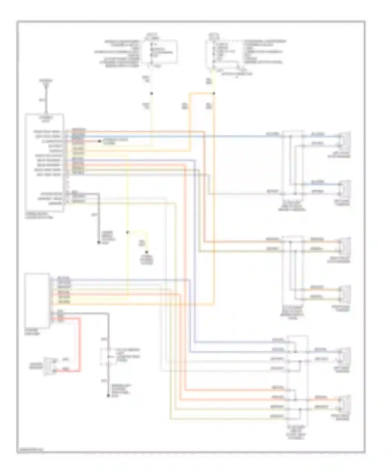 Wiring diagram woofer speaker for Honda Prelude IV (1992-1996) (1 of 1)