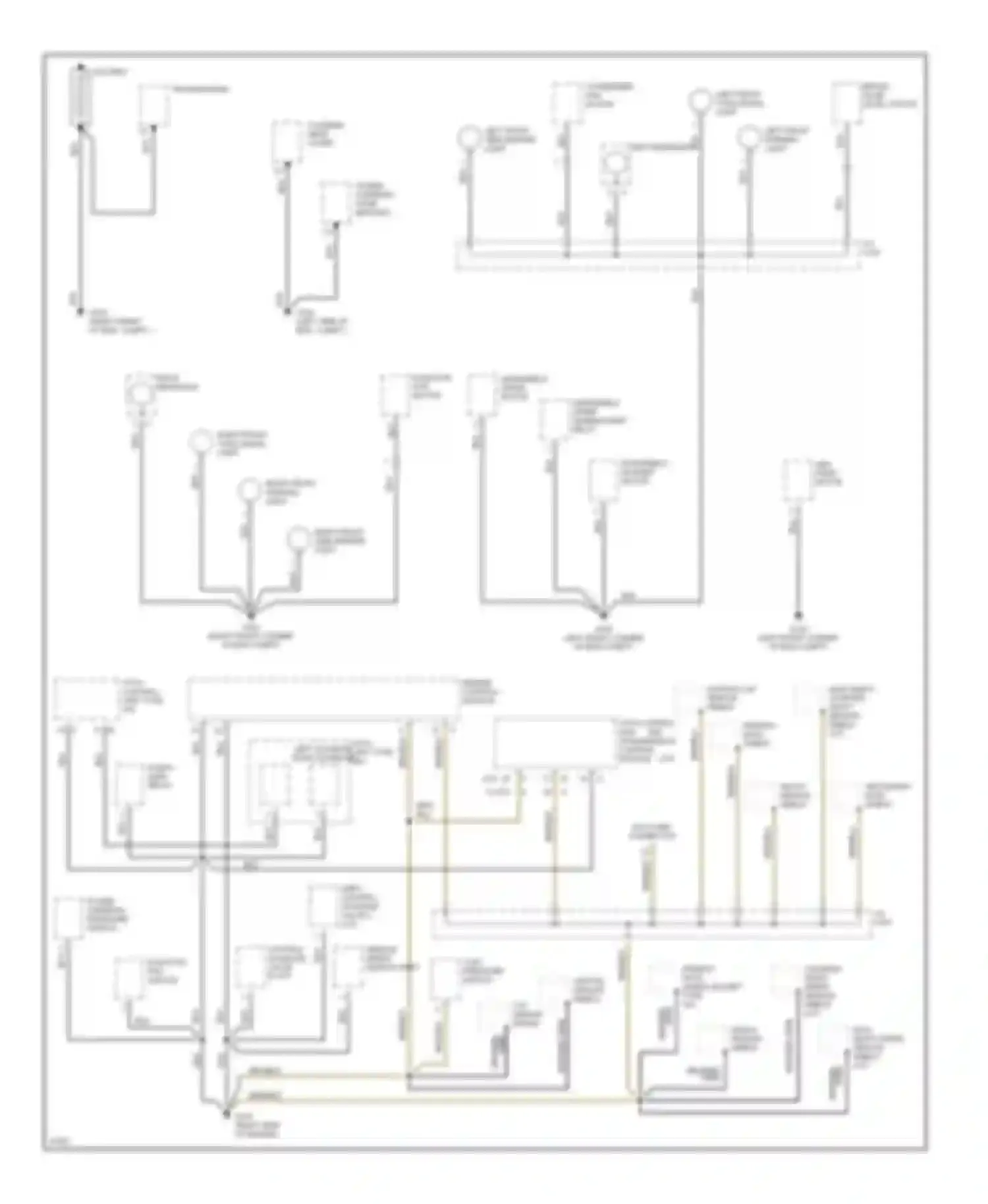 Prelude Honda V (1996-2001): Ground distribution circuit (1 of 4)
