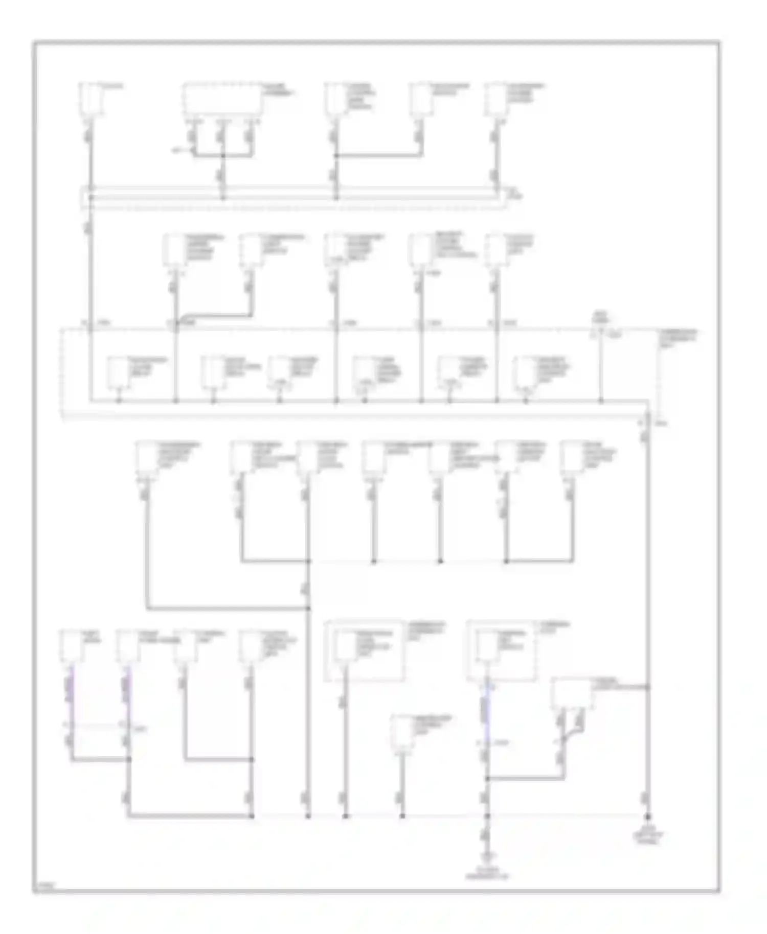 Prelude Honda V (1996-2001): Ground distribution circuit (2 of 4)
