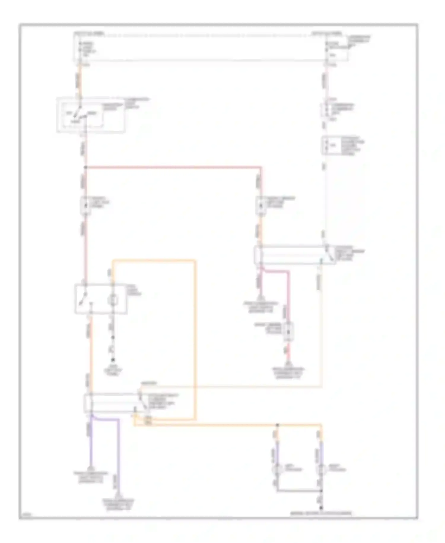 Prelude Honda V (1996-2001): Headlight circuit, without drl (2 of 2)