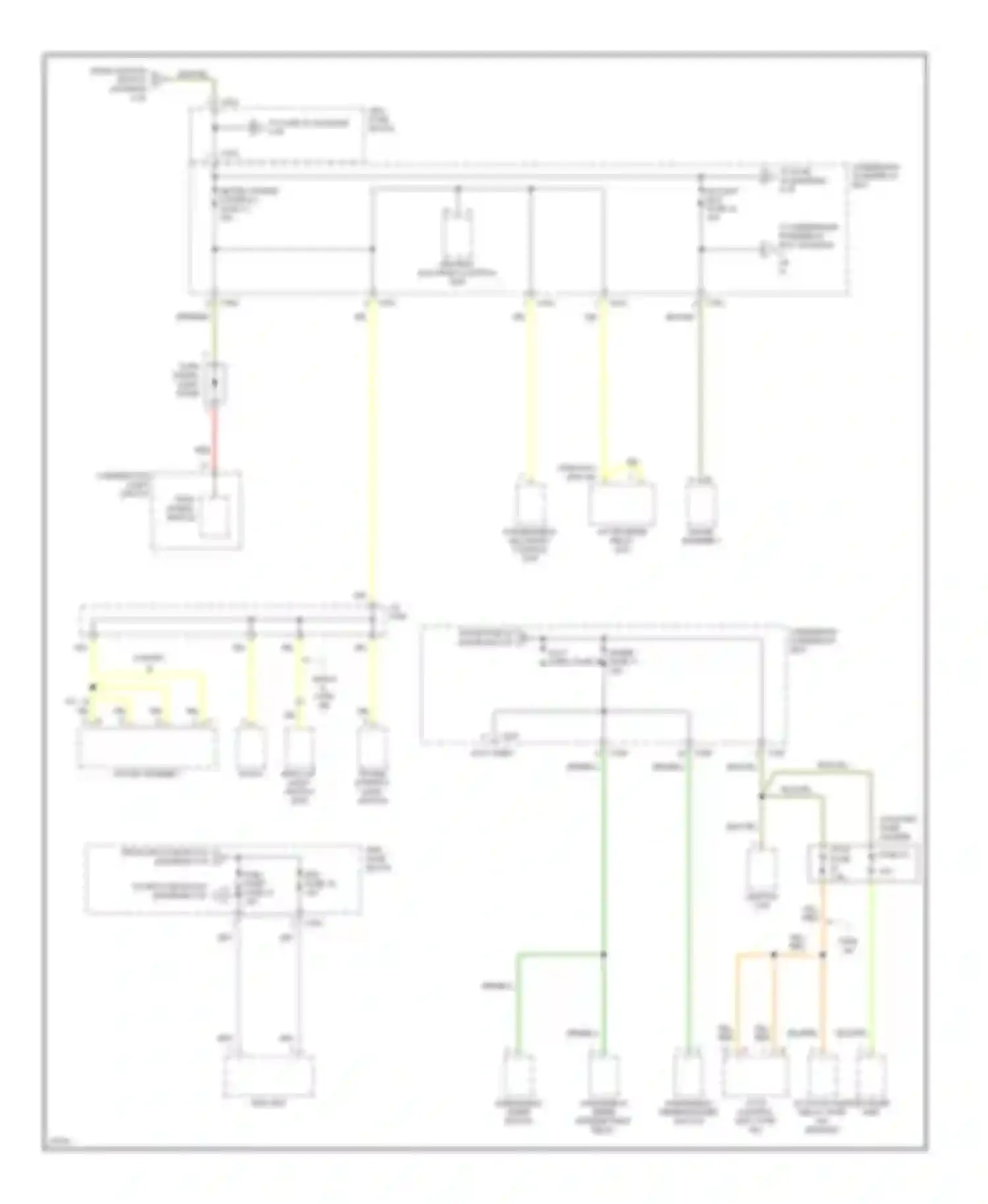 Prelude Honda V (1996-2001): Power distribution circuit (4 of 5)