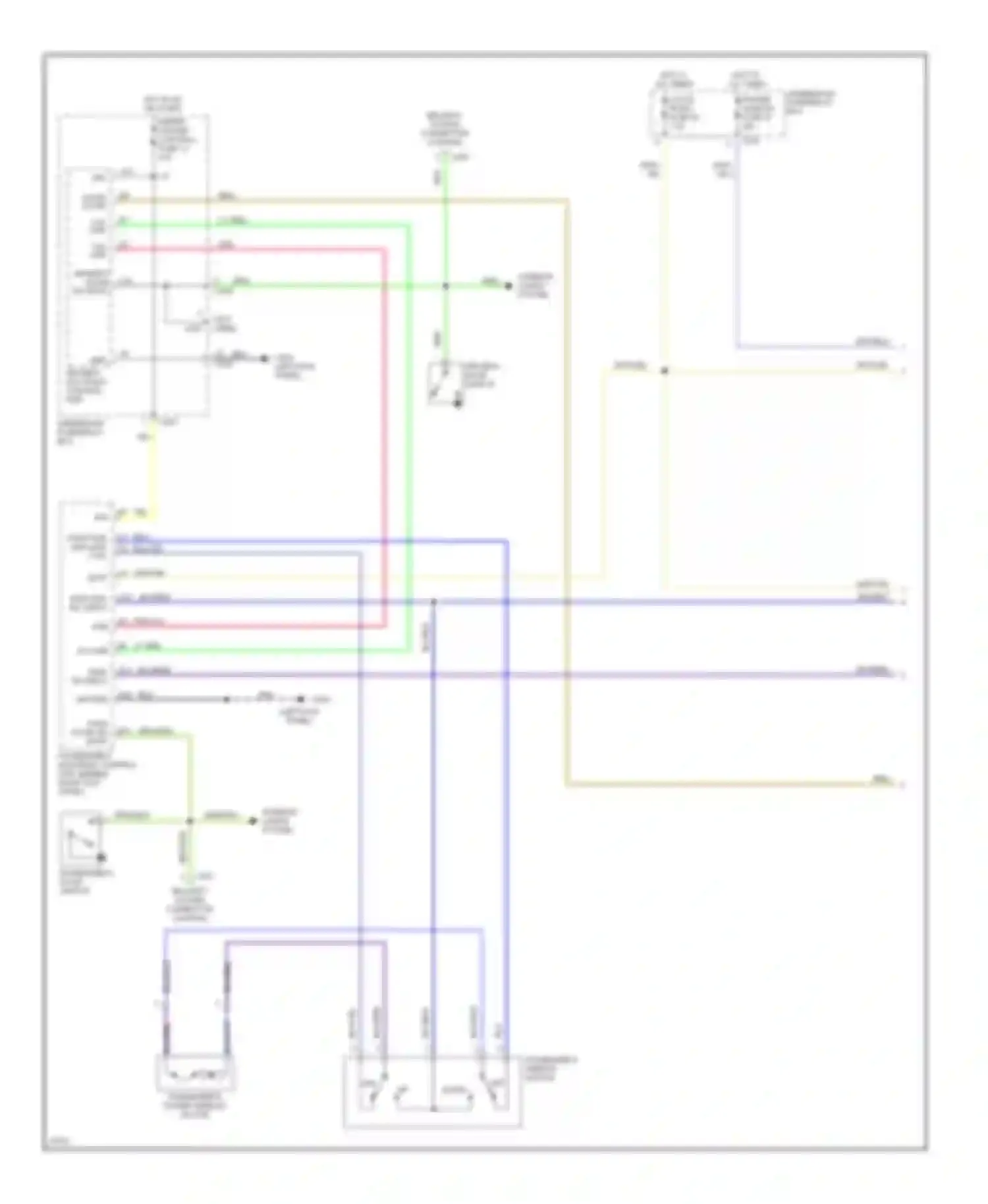 Prelude Honda V (1996-2001): Power window circuit (1 of 2)