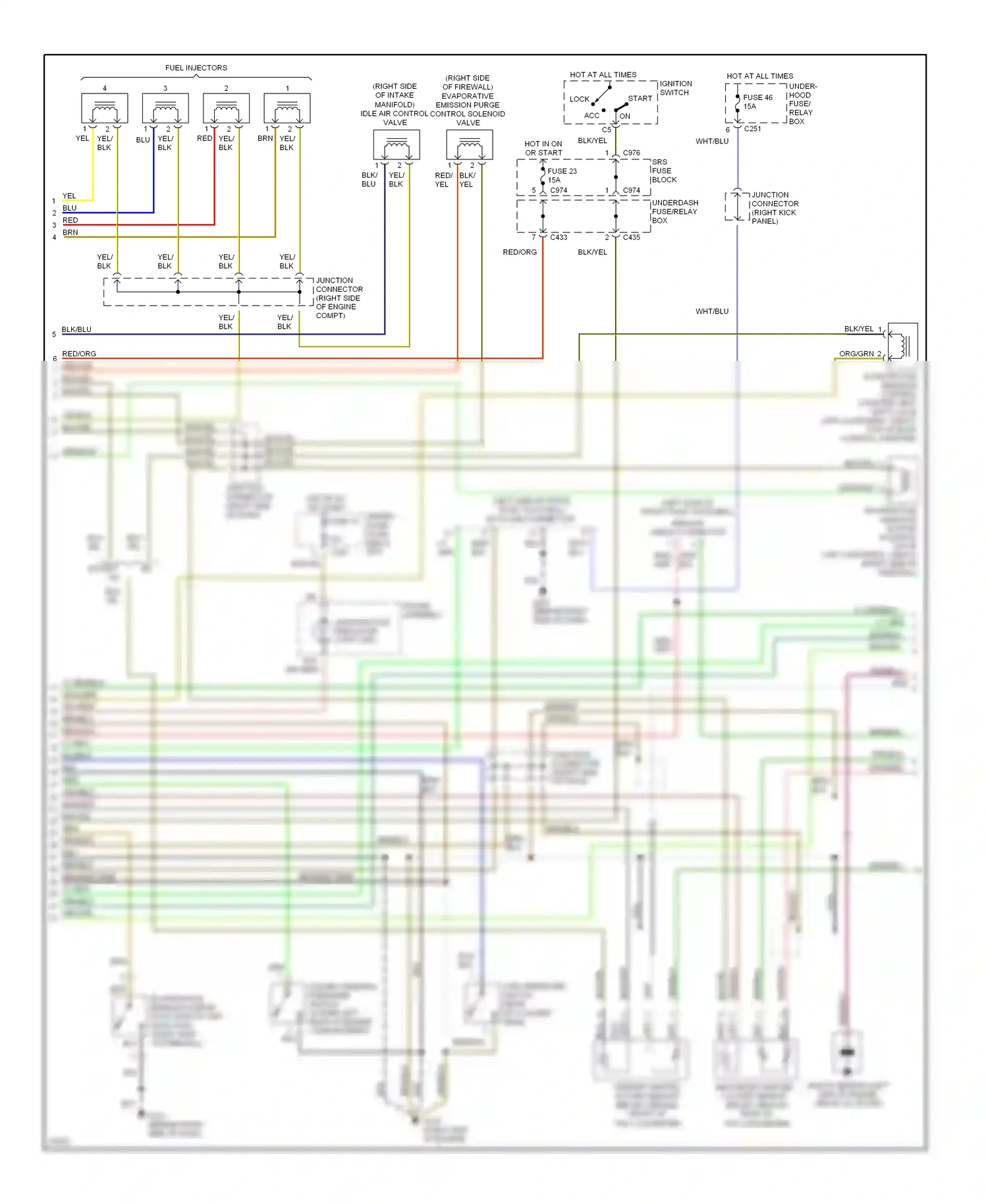 Honda Prelude V (1996-2001) blu wiring diagram  (19 of 34)