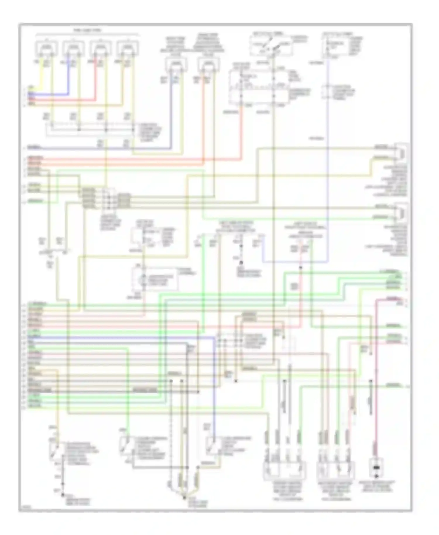 Wiring diagram ignition switch for Honda Prelude V (1996-2001) (3 of 3)
