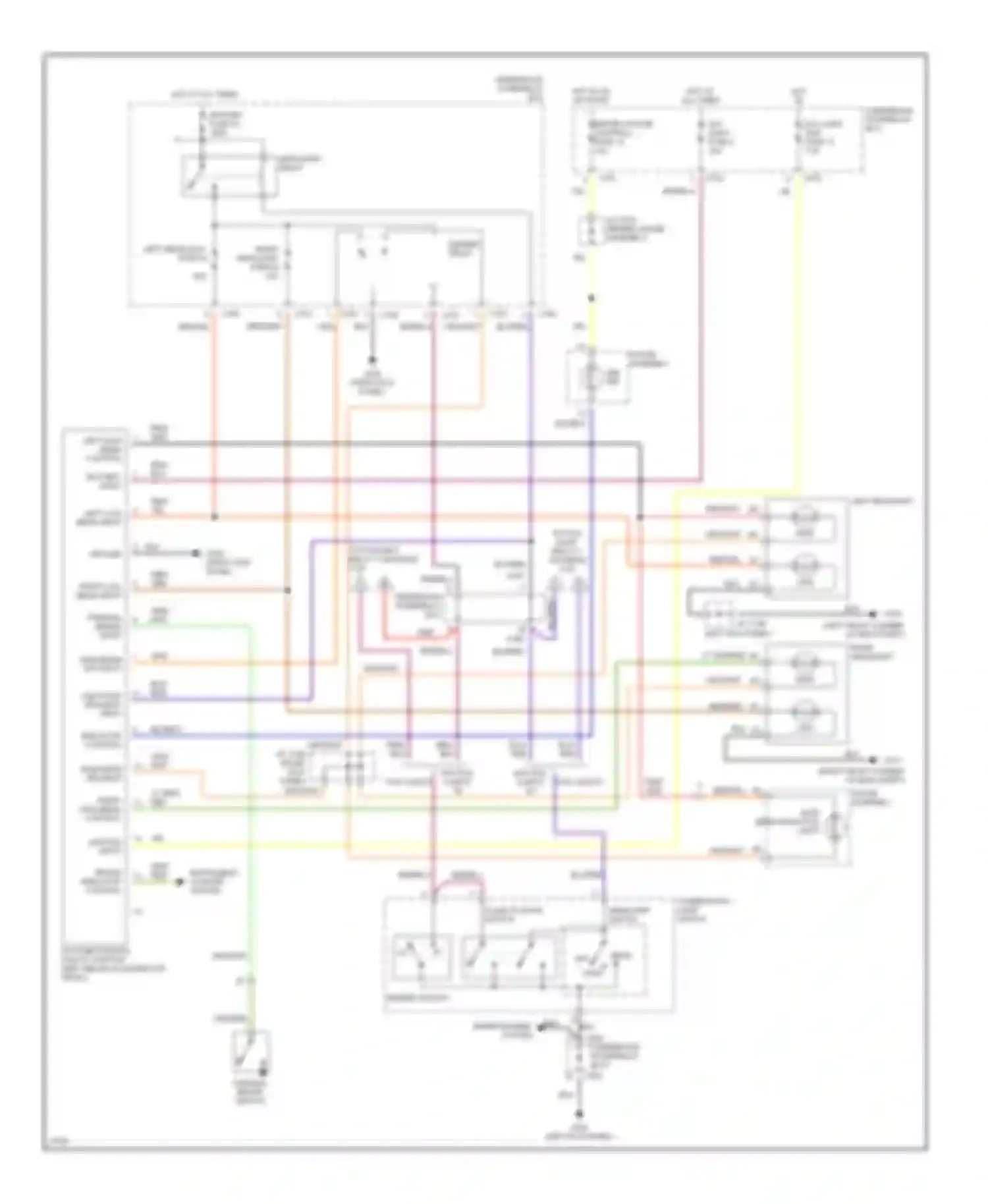 Wiring diagram left low beam input for Honda Prelude V (1996-2001) (1 of 1)