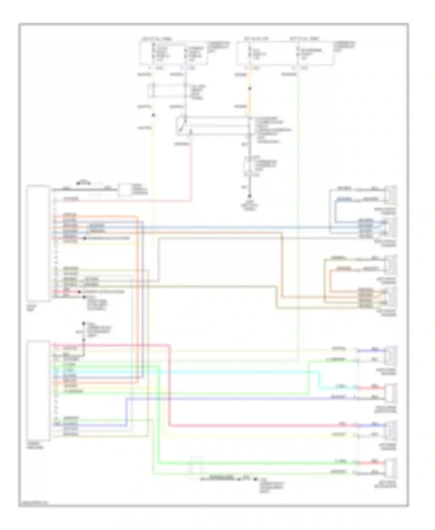 Wiring diagram left rear speaker for Honda Prelude V (1996-2001) (1 of 1)
