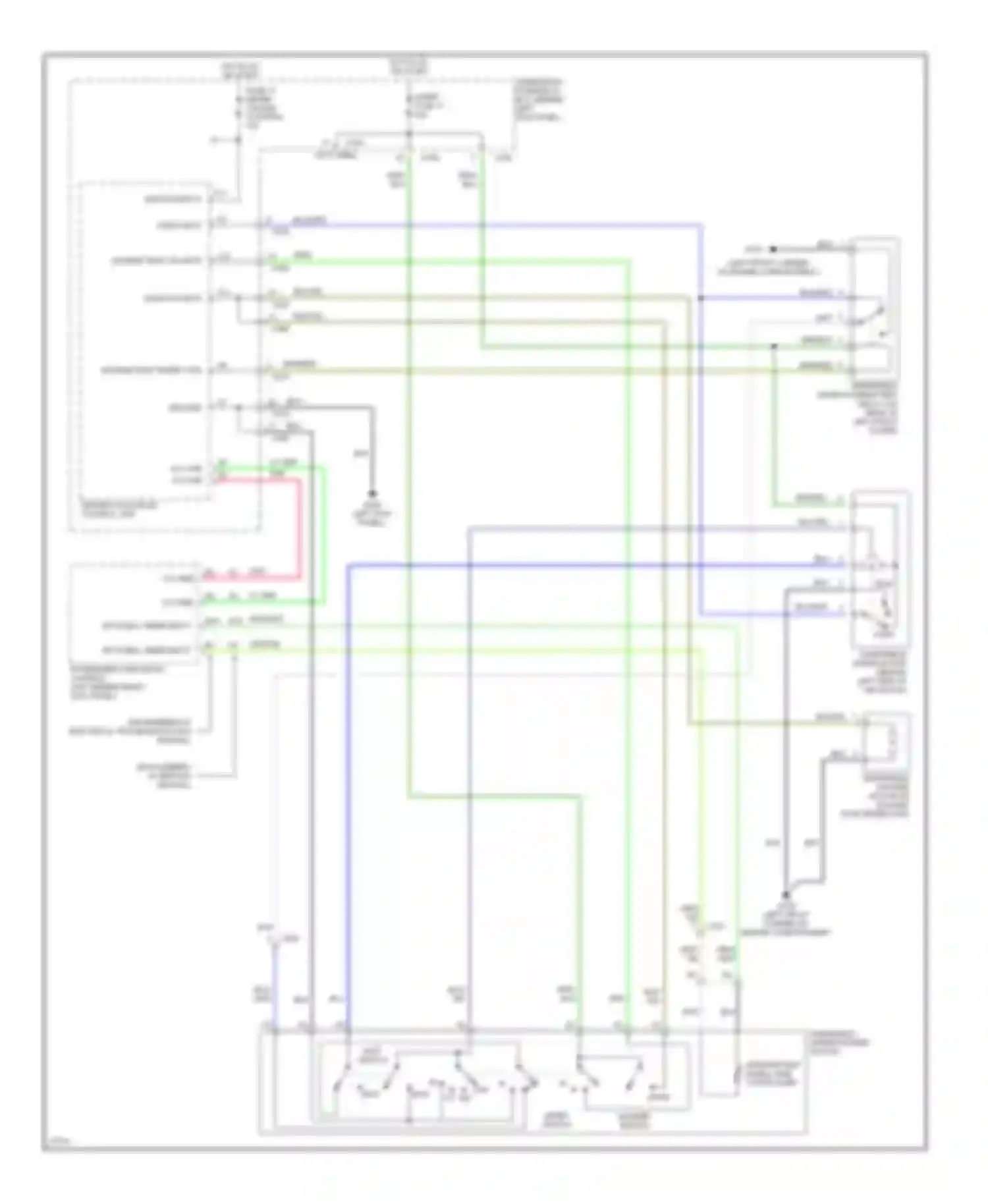 Wiring diagram mist switch for Honda Prelude V (1996-2001) (1 of 1)