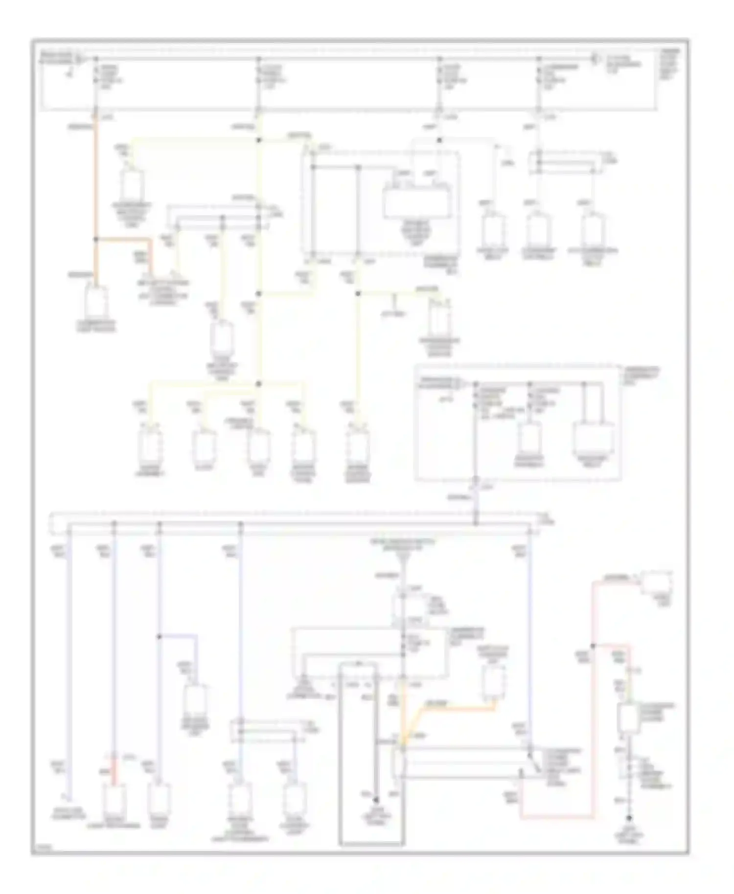 Wiring diagram passenger's multiplex control unit for Honda Prelude V (1996-2001) (3 of 4)