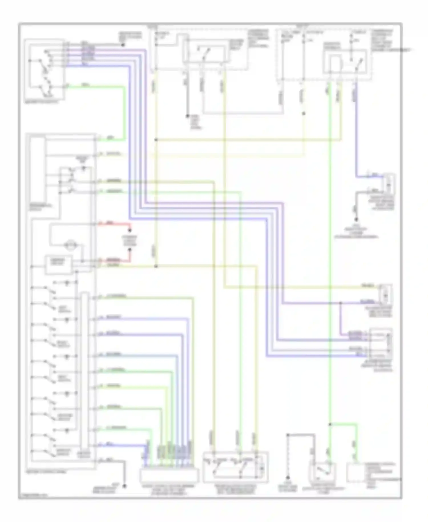 Wiring diagram radiator fan relay for Honda Prelude V (1996-2001) (2 of 5)