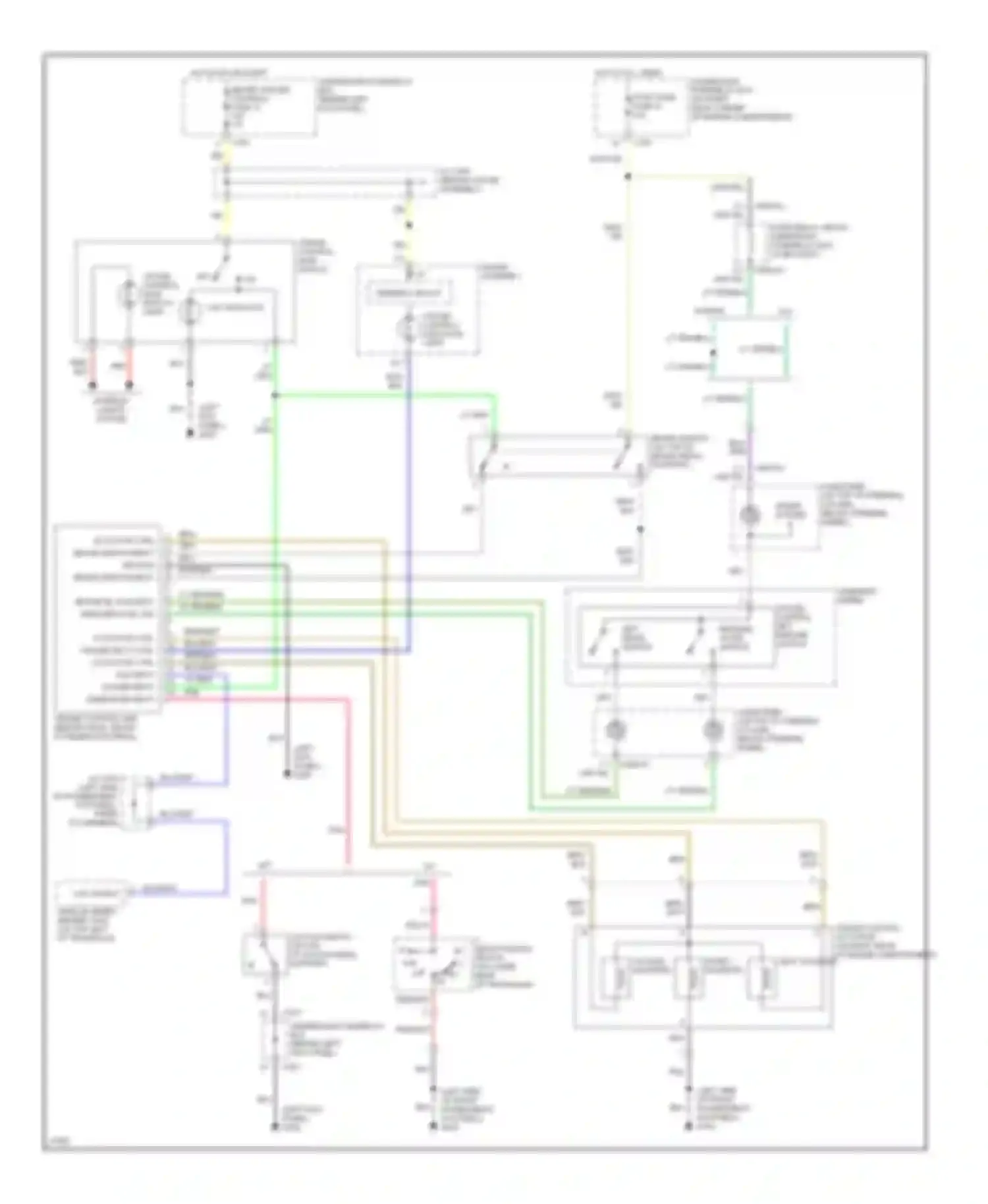 Wiring diagram resume/ accel switch for Honda Prelude V (1996-2001) (1 of 1)