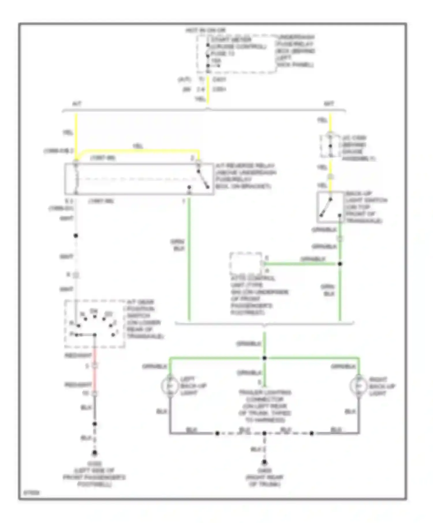 Wiring diagram yel for Honda Prelude V (1996-2001) (11 of 33)