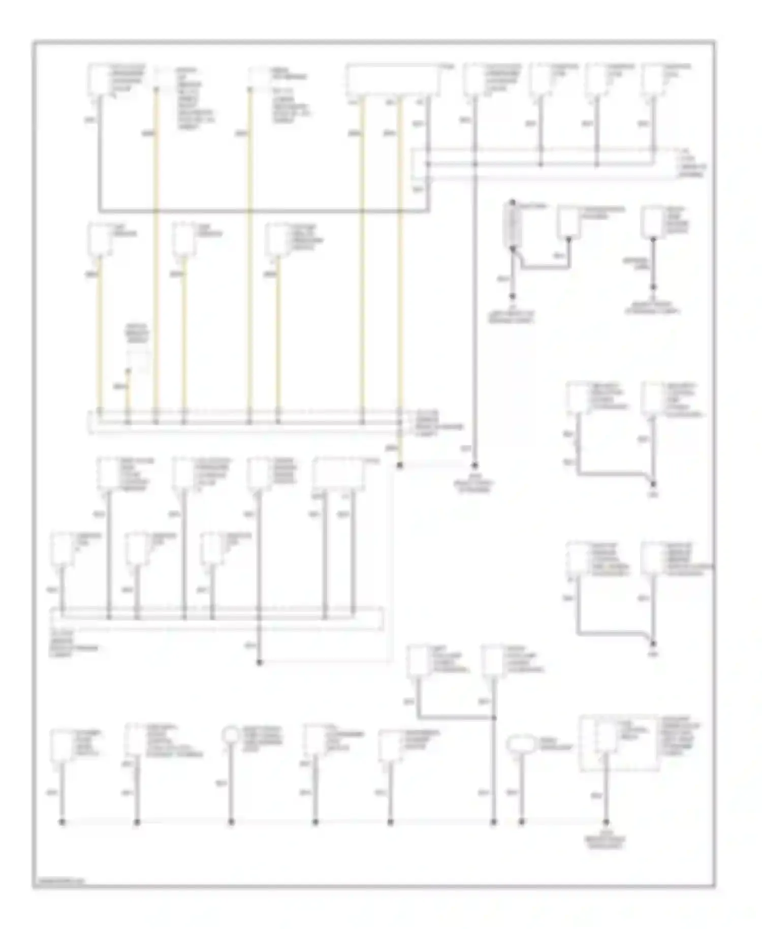 Ridgeline Honda I facelift (2009-2014): Ground distribution circuit (1 of 5)