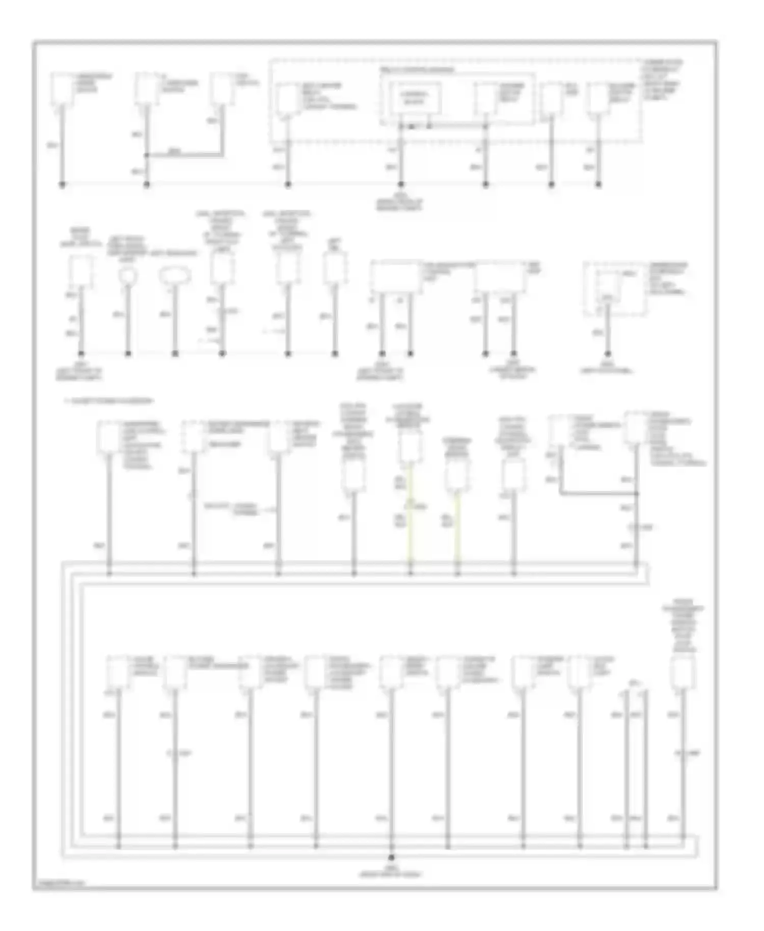 Ridgeline Honda I facelift (2009-2014): Ground distribution circuit (2 of 5)