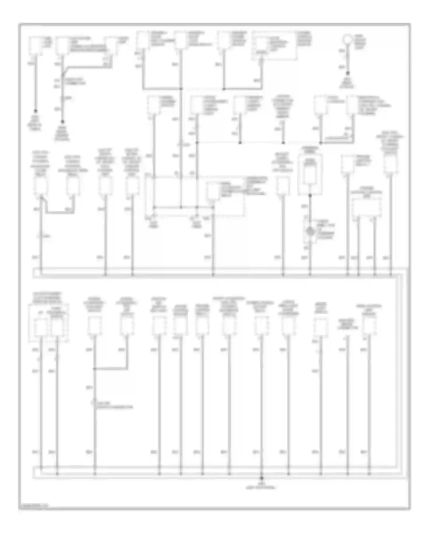 Ridgeline Honda I facelift (2009-2014): Ground distribution circuit (3 of 5)
