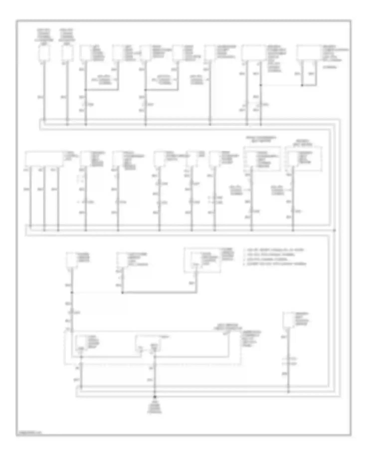 Ridgeline Honda I facelift (2009-2014): Ground distribution circuit (4 of 5)