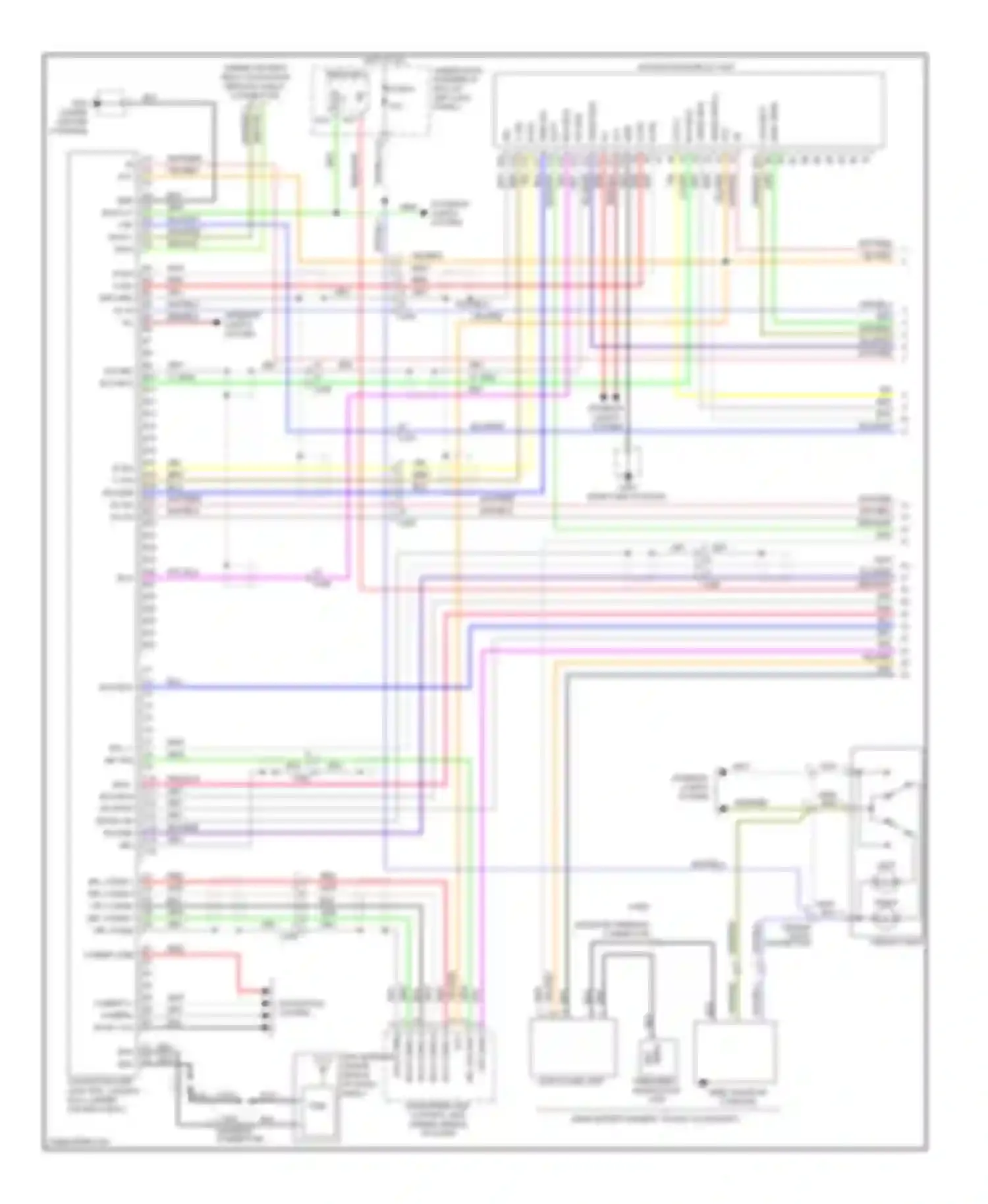 Ridgeline Honda I facelift (2009-2014): Navigation circuit (1 of 4)