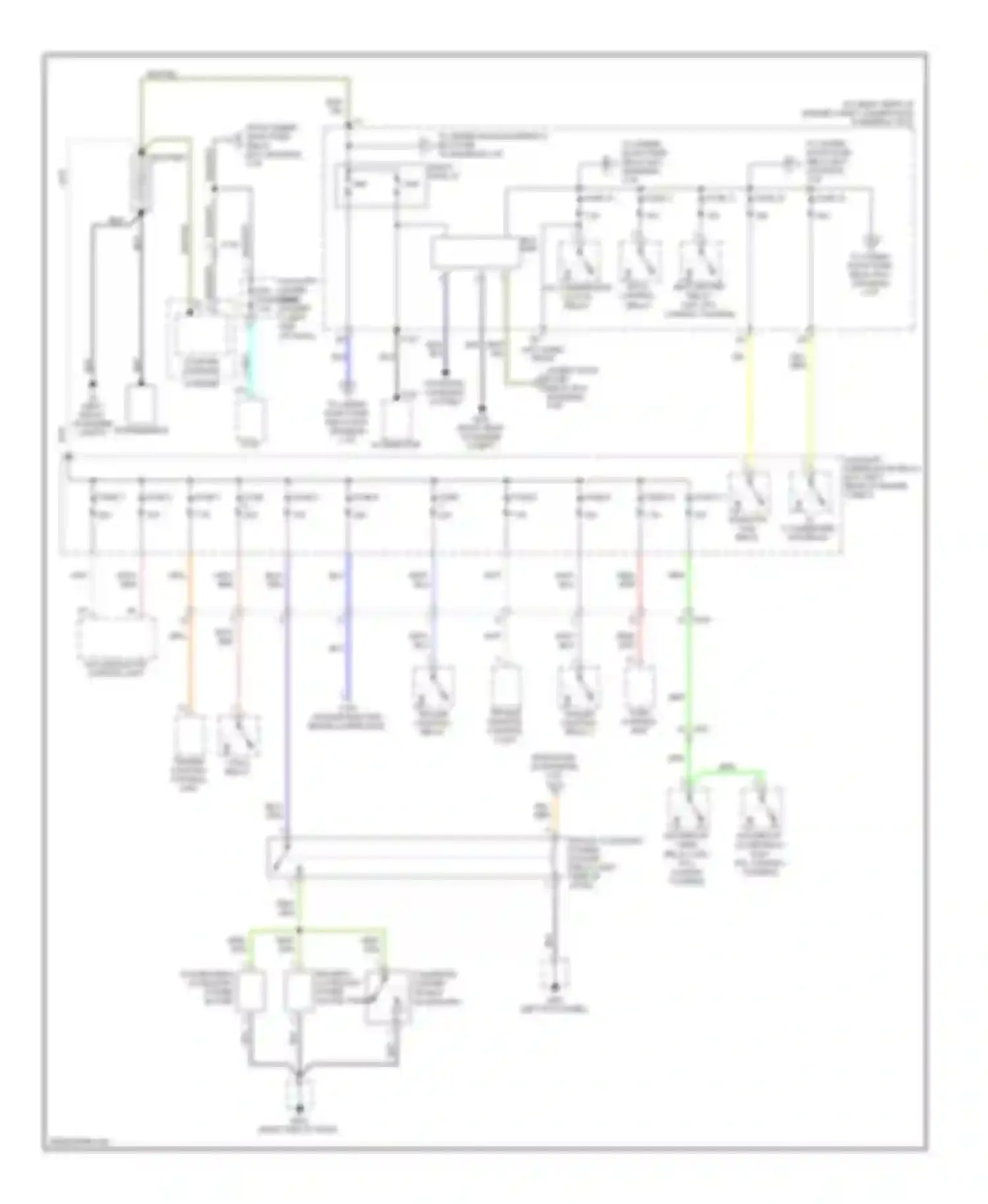 Ridgeline Honda I facelift (2009-2014): Power distribution circuit (1 of 5)