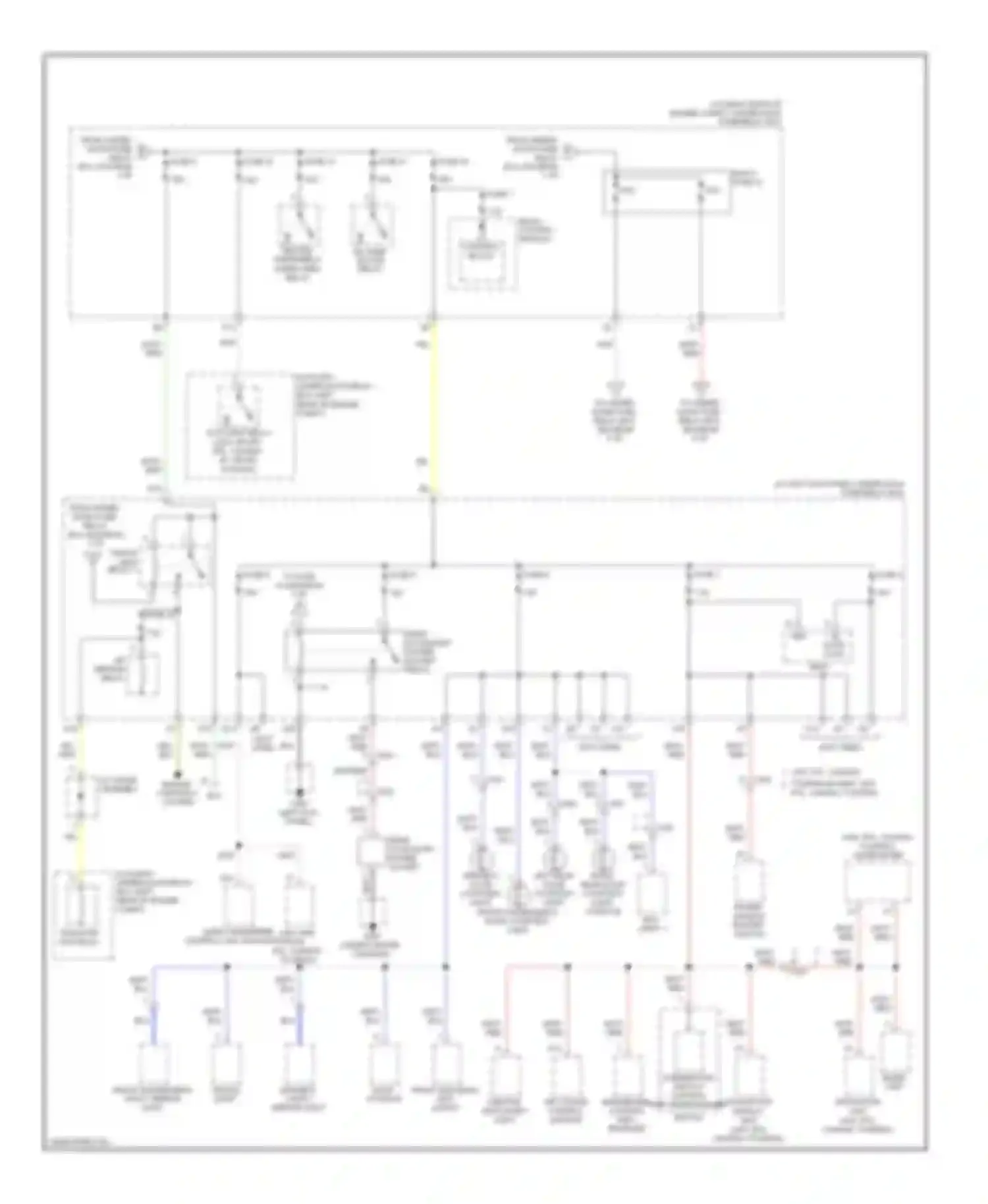 Ridgeline Honda I facelift (2009-2014): Power distribution circuit (3 of 5)