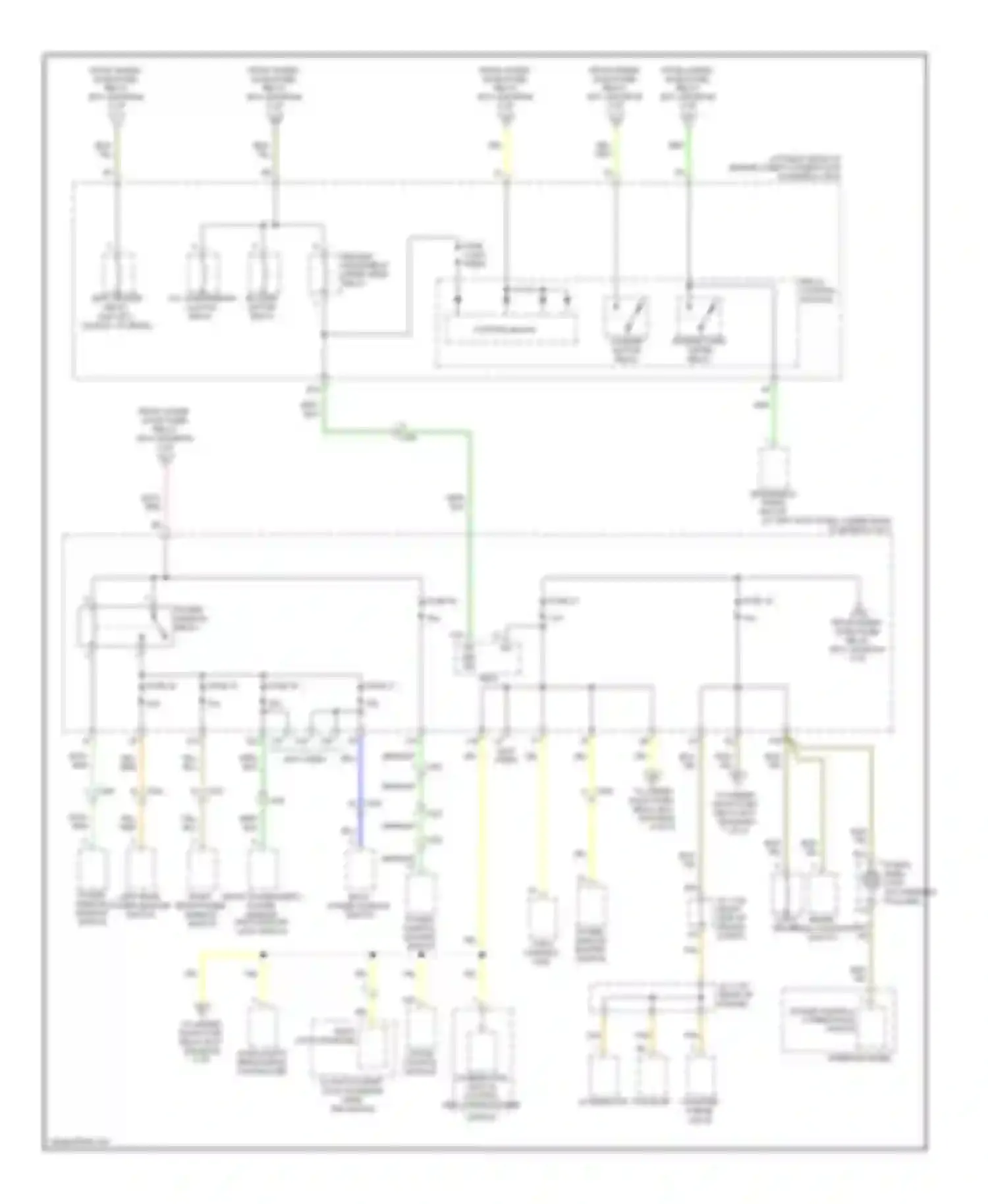 Ridgeline Honda I facelift (2009-2014): Power distribution circuit (4 of 5)
