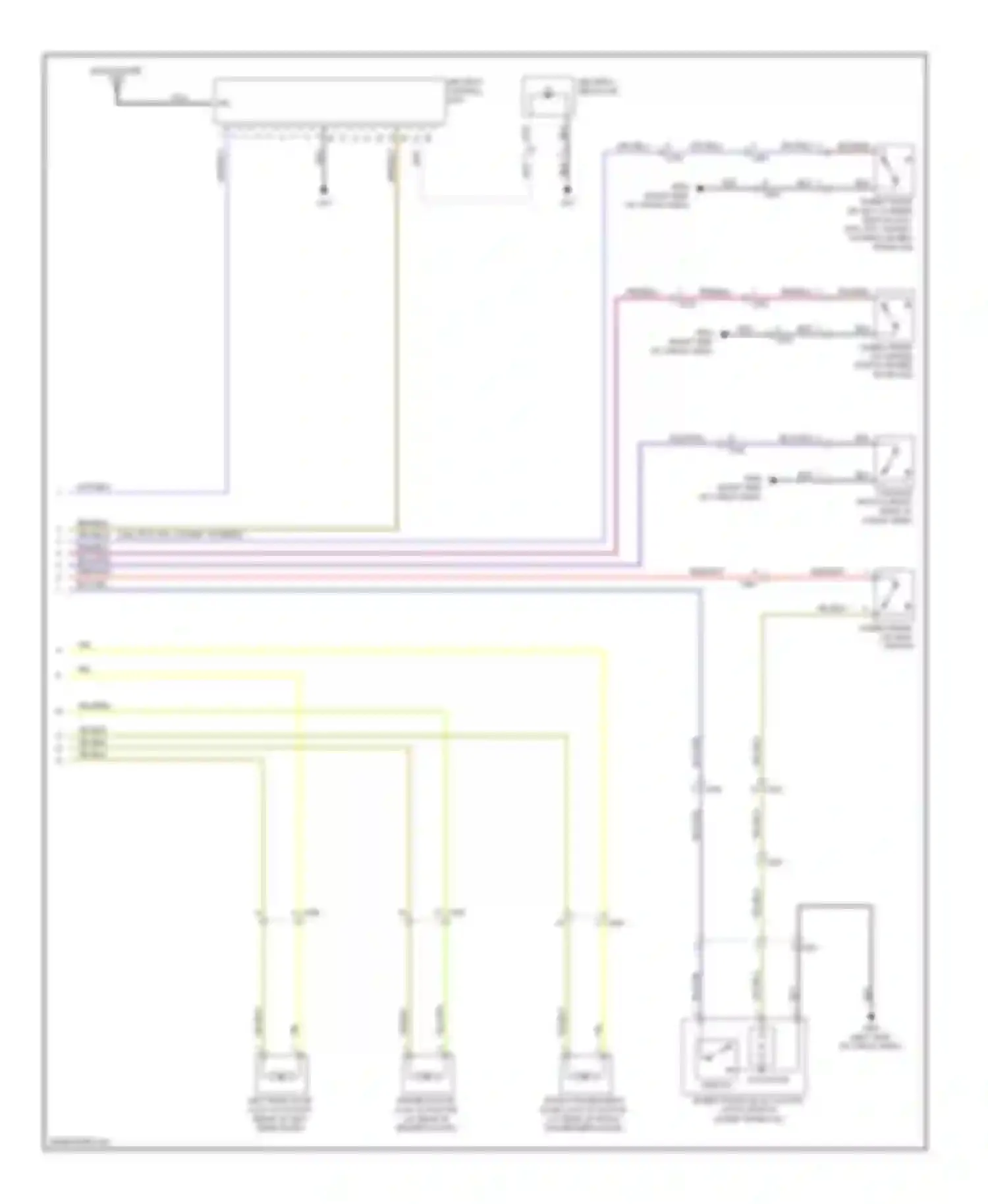 Ridgeline Honda I facelift (2009-2014): Power door locks circuit (3 of 3)