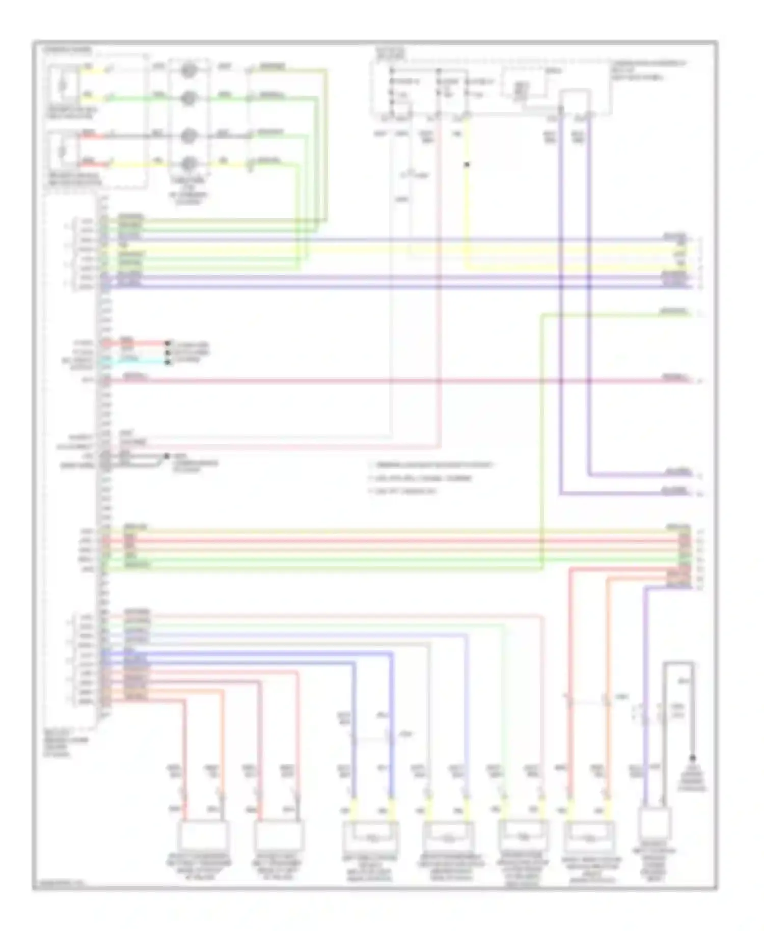 Ridgeline Honda I facelift (2009-2014): Supplemental restraints circuit (1 of 3)