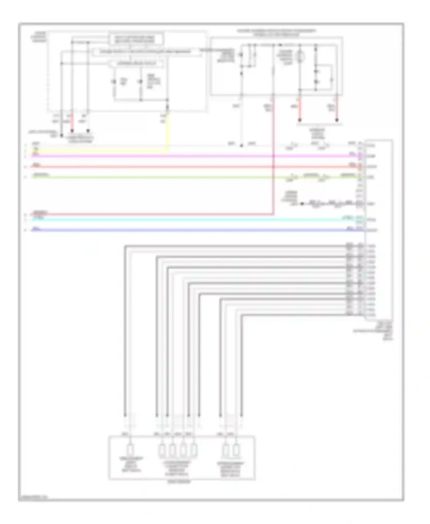Ridgeline Honda I facelift (2009-2014): Supplemental restraints circuit (3 of 3)