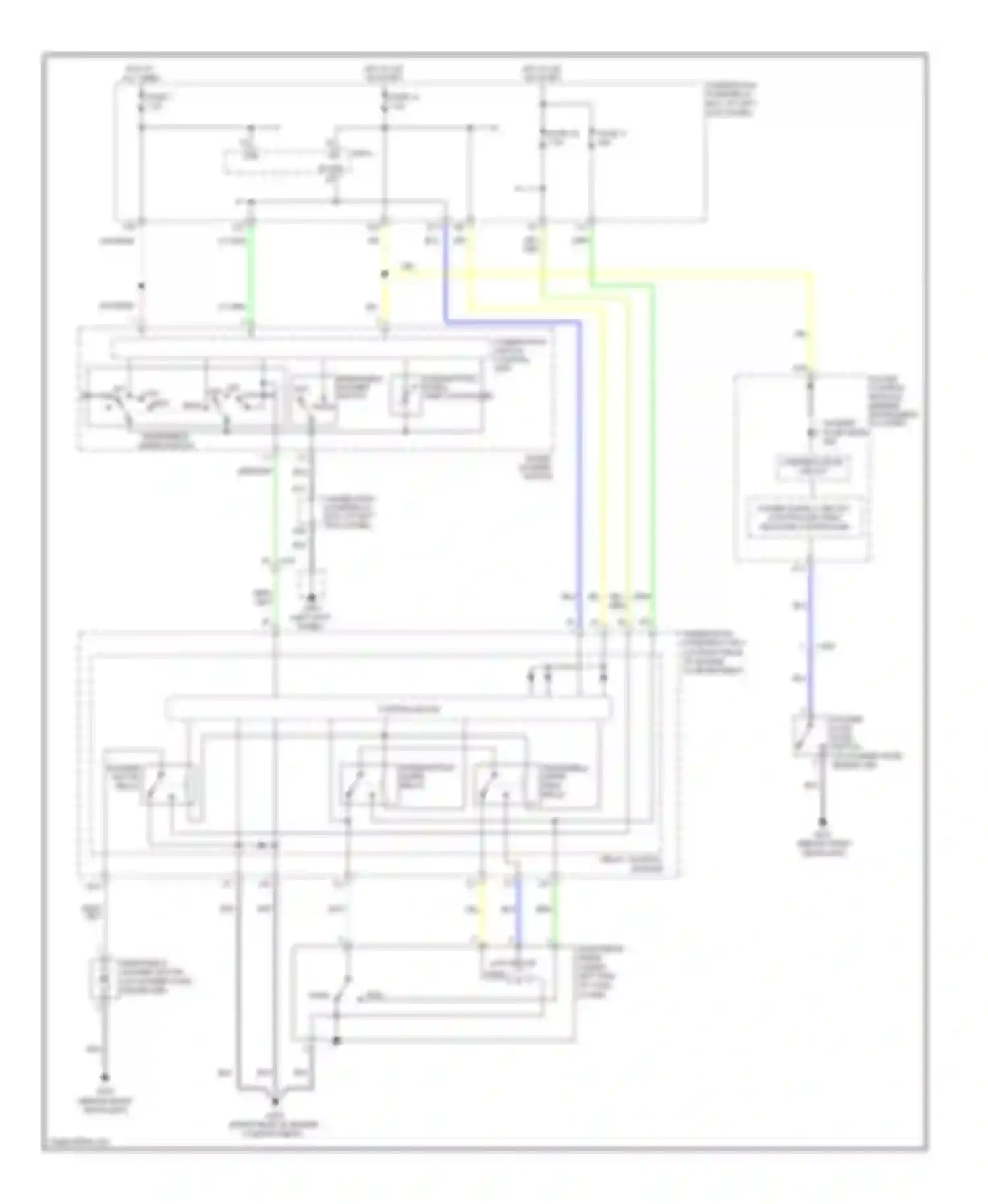 Ridgeline Honda I facelift (2009-2014): Wiper/washer circuit