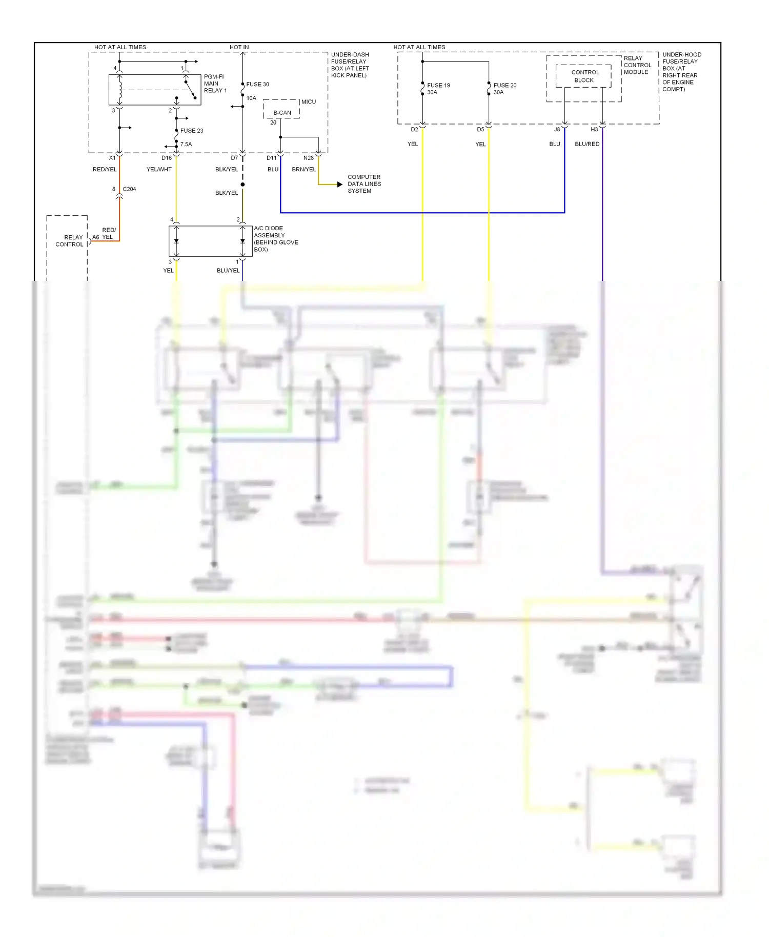 Wiring diagram blk for Honda Ridgeline I facelift (2009-2014) (13 of 84)