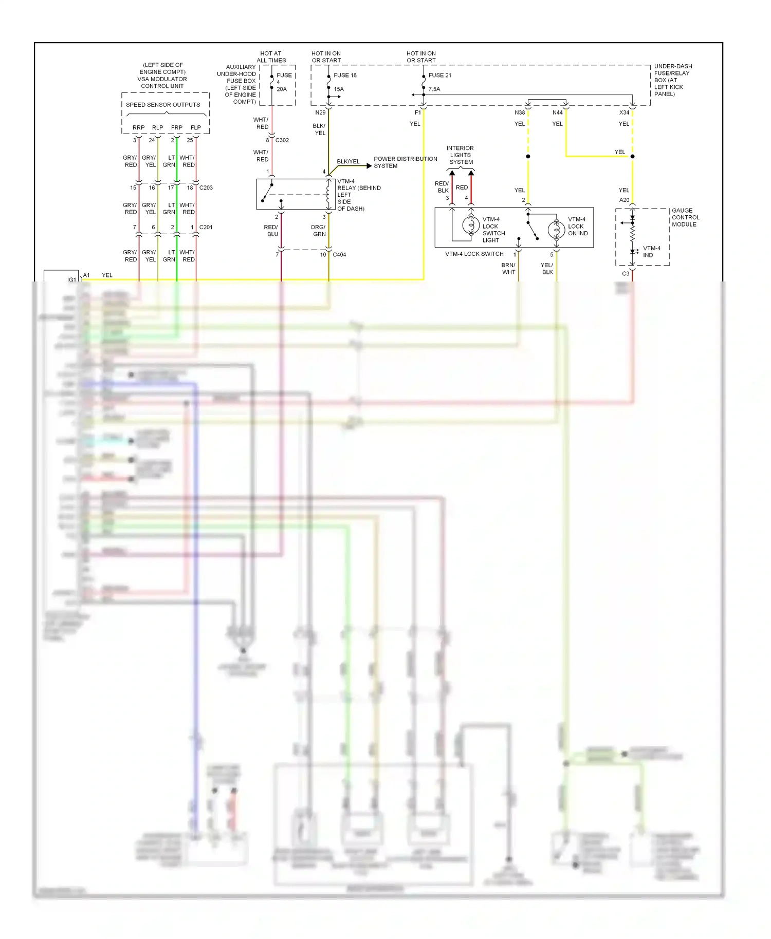 Wiring diagram blu for Honda Ridgeline I facelift (2009-2014) (51 of 66)