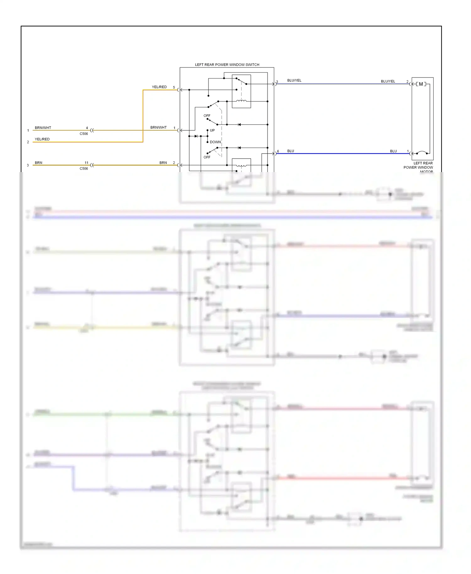 Wiring diagram blu/org for Honda Ridgeline I facelift (2009-2014) (16 of 17)