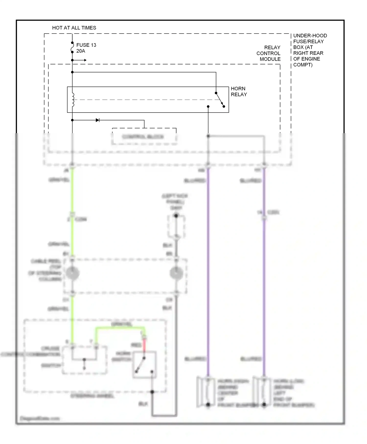 Wiring diagram blu/red for Honda Ridgeline I facelift (2009-2014) (8 of 26)