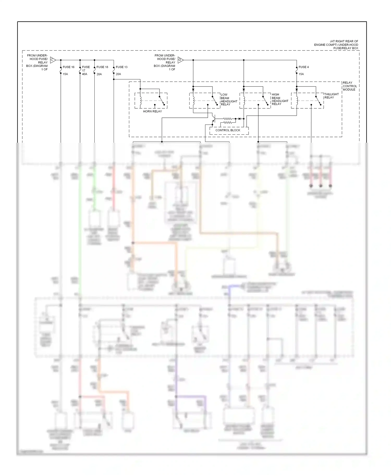 Wiring diagram control block for Honda Ridgeline I facelift (2009-2014) (13 of 17)