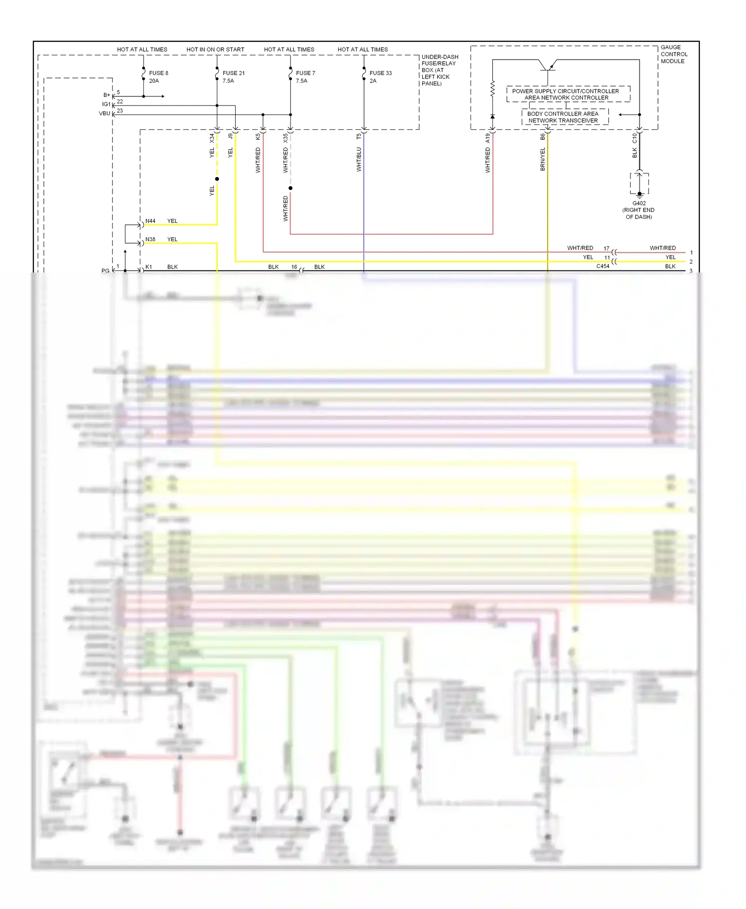 Wiring diagram fuse 8 for Honda Ridgeline I facelift (2009-2014) (4 of 6)