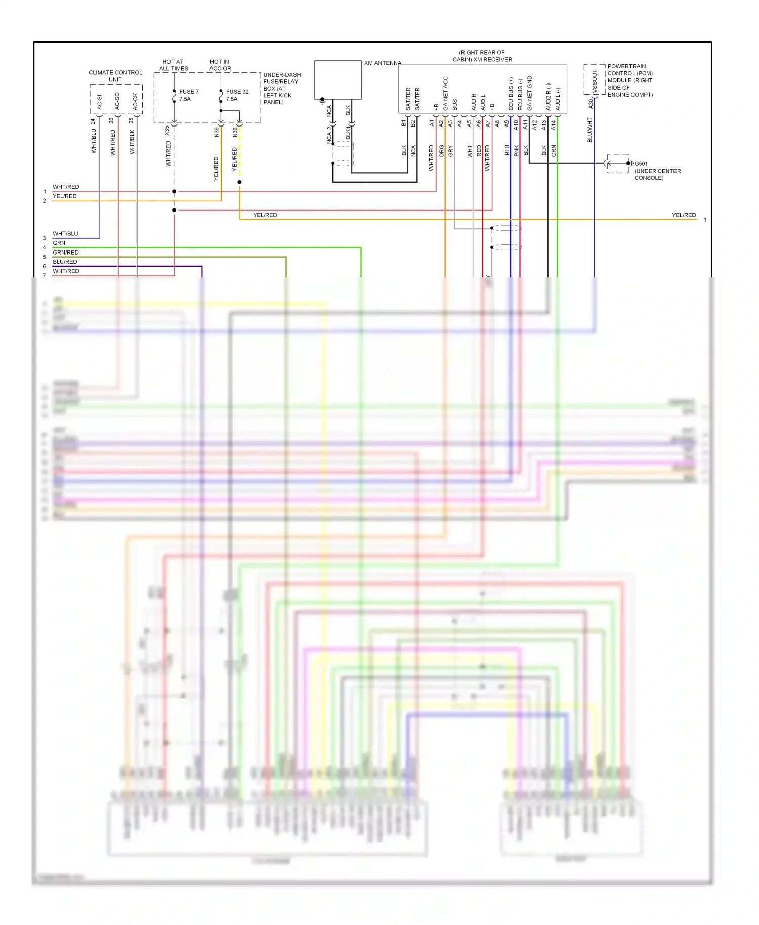 Wiring diagram grn for Honda Ridgeline I facelift (2009-2014) (46 of 59)